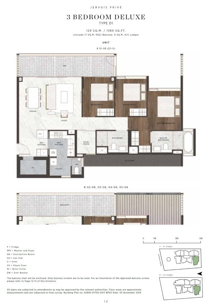 Jervois Priv 3BR+STUDY D1