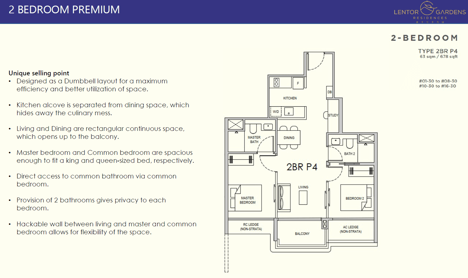 Lentor Gardens Residences 2 BEDROOM PREMIUM 2BR P4