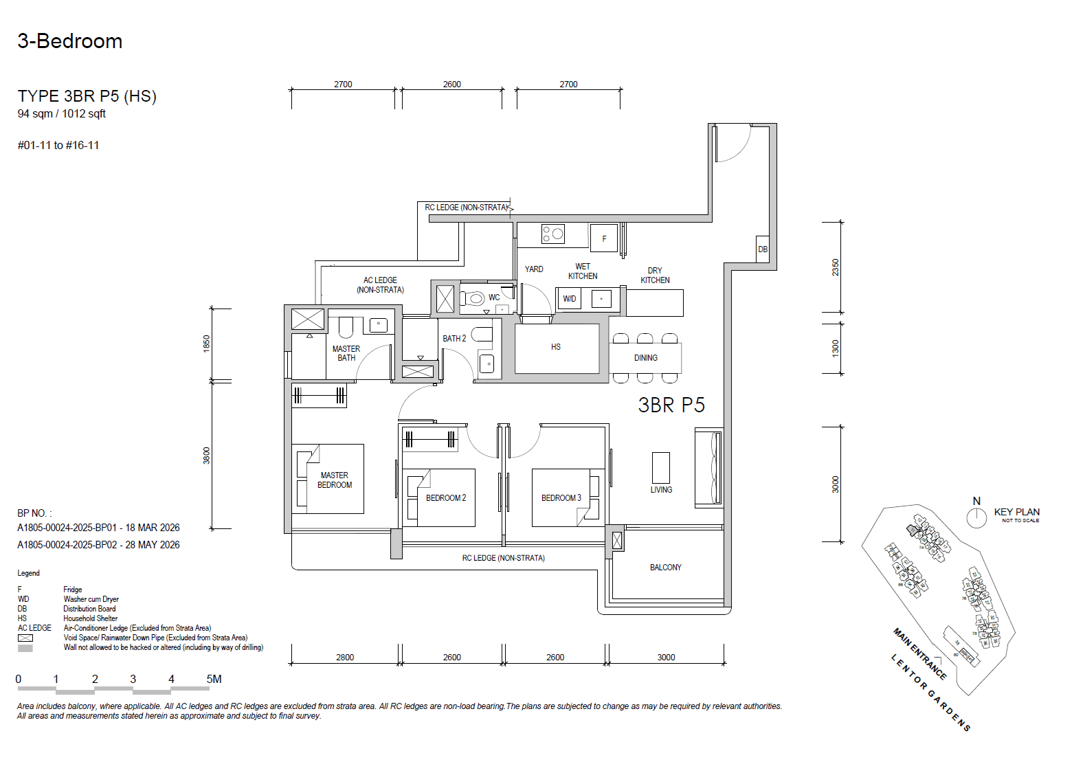 Lentor Gardens Residences 3 BEDROOM PREMIUM 3BR P5