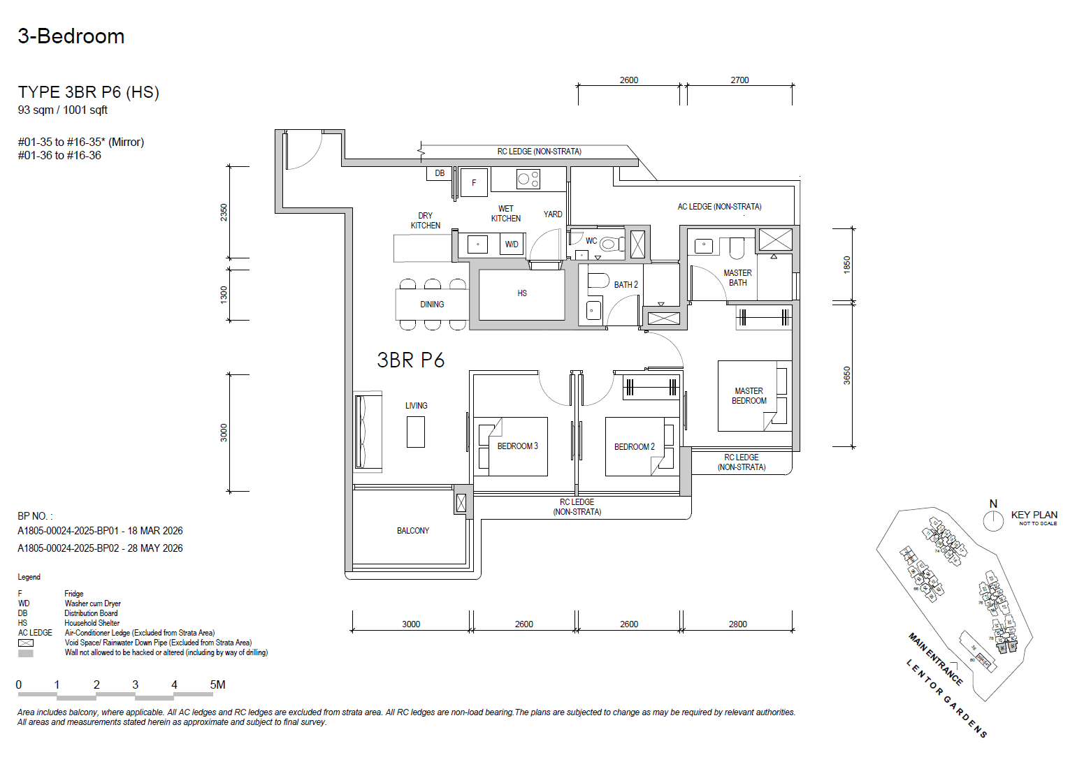 Lentor Gardens Residences 3 BEDROOM PREMIUM 3BR P6