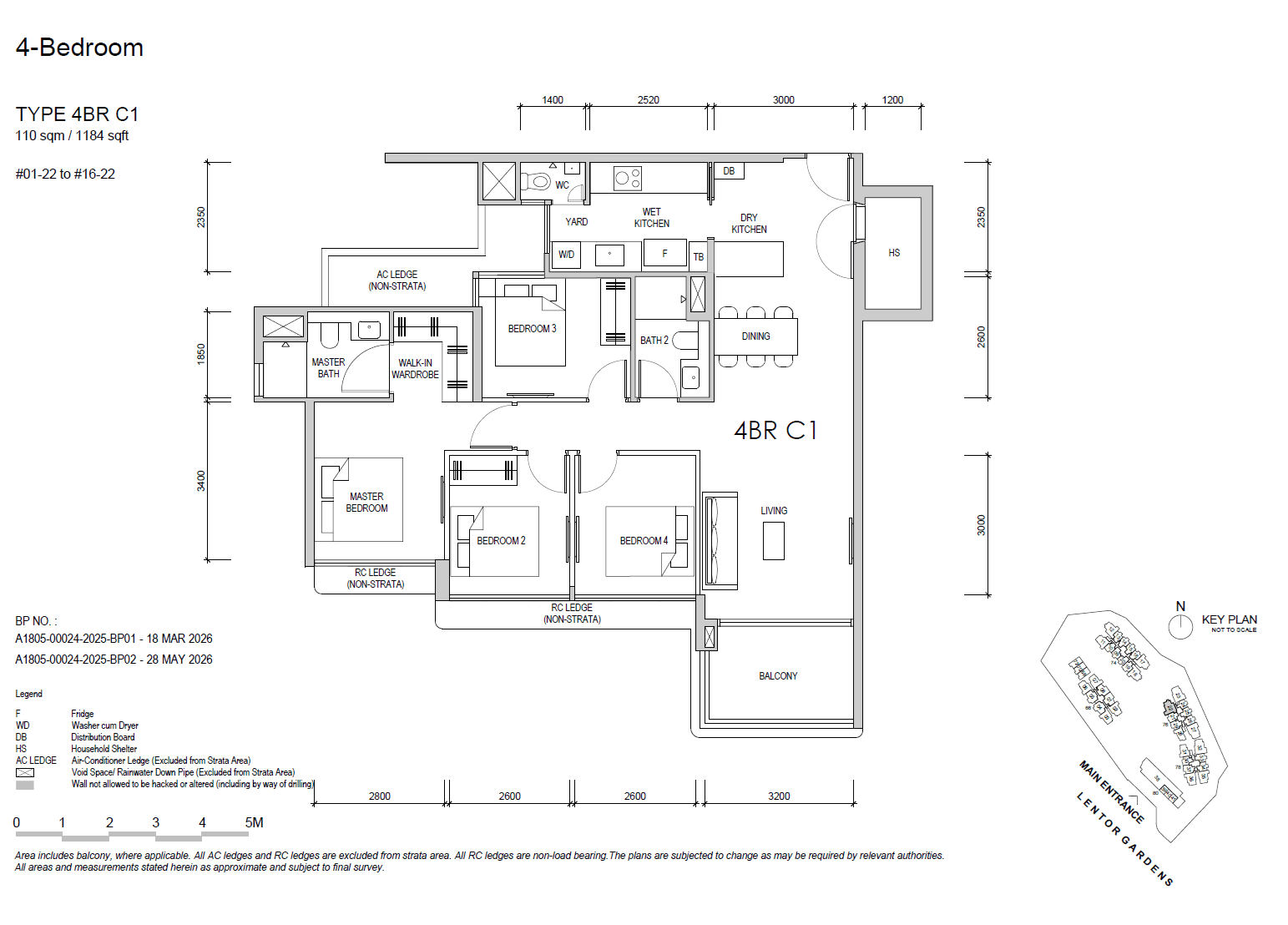 Lentor Gardens Residences 4 BEDROOM DELUXE 4BR C1
