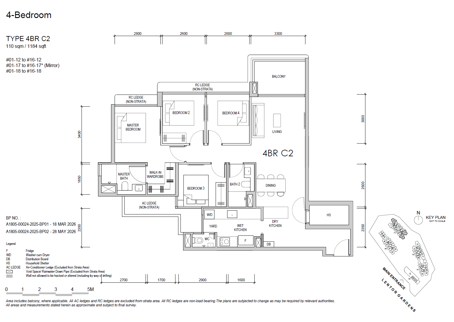 Lentor Gardens Residences 4 BEDROOM DELUXE 4BR C2