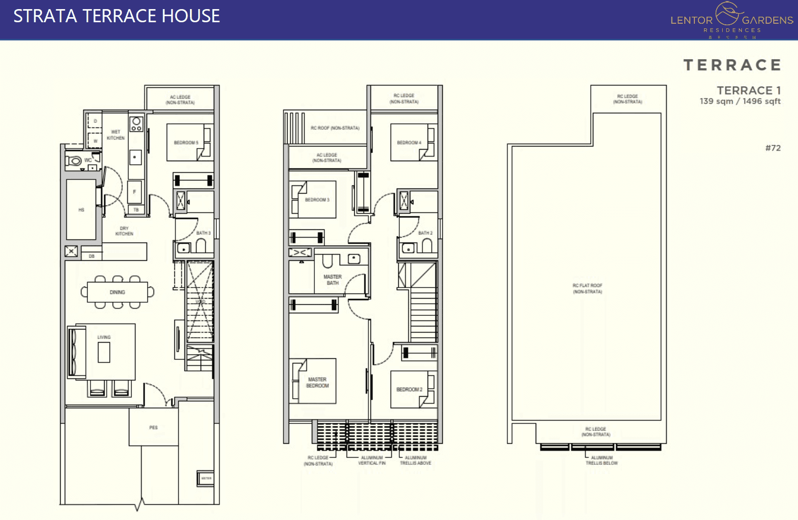 Lentor Gardens Residences STRATA TERRACE HOUSE TERRACE 1