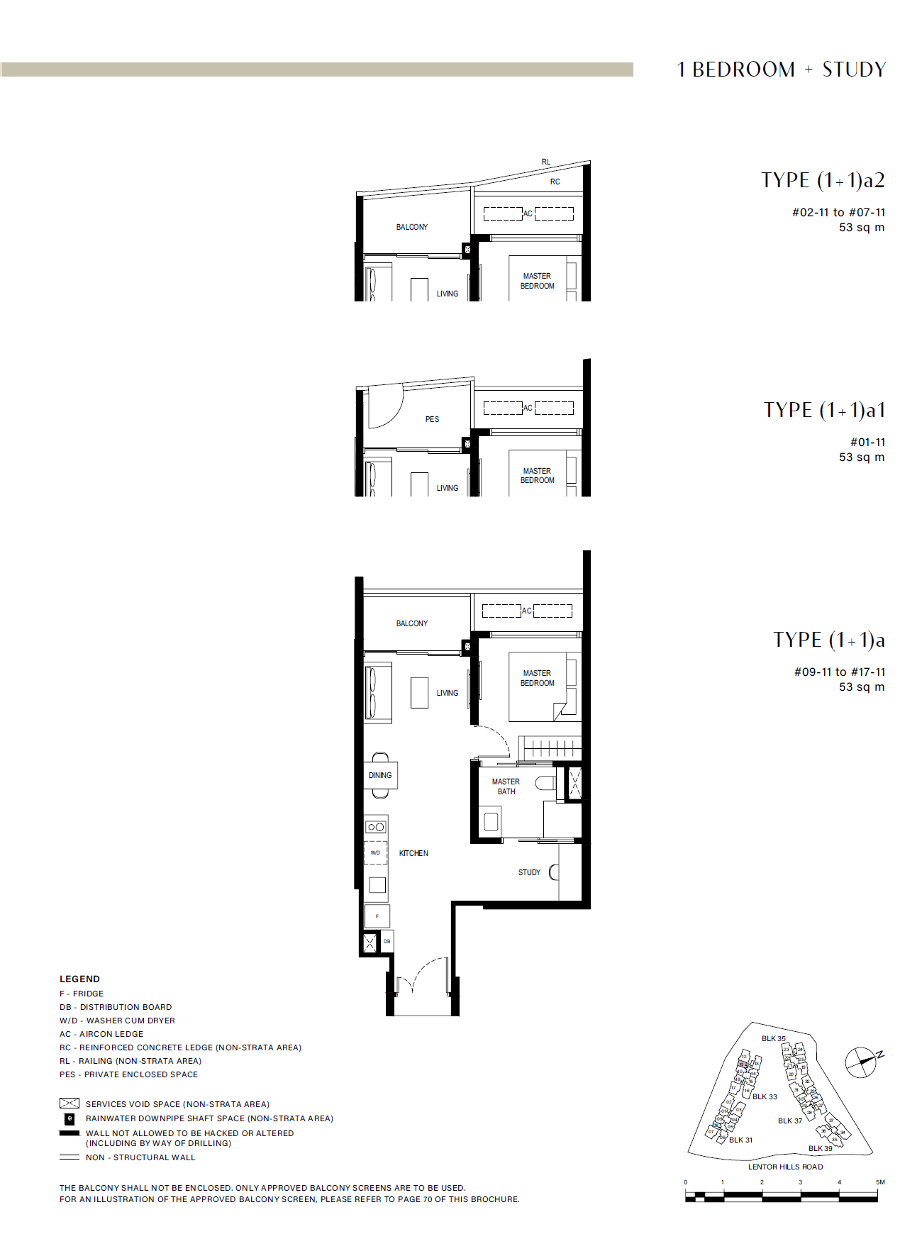 Lentor Hills Residences 1 Bedroom + Study (1+1)a1