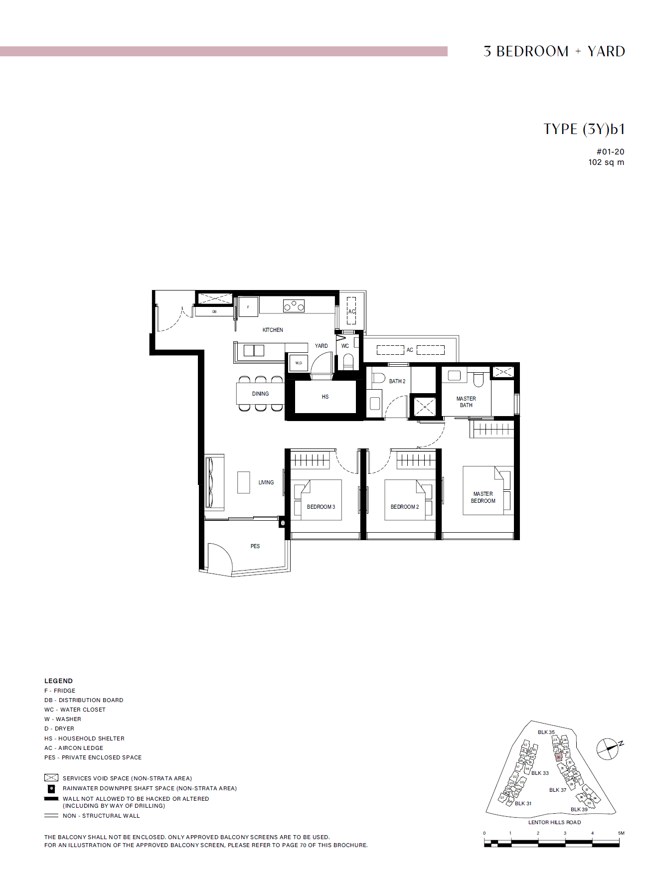 Lentor Hills Residences 3 Bedroom + Yard (3Y)b1