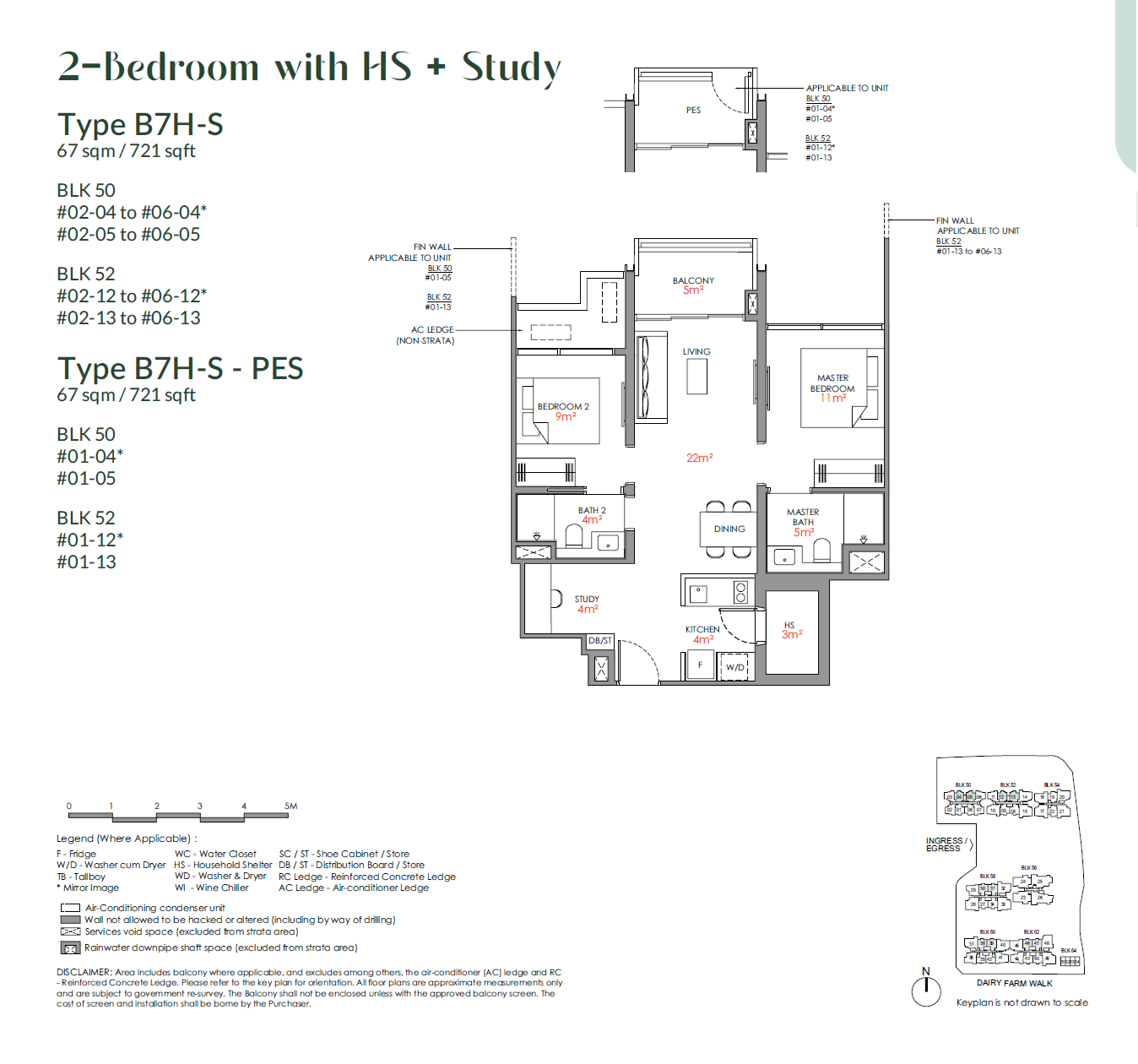 Narra Residences 2 BEDROOM with HS & STUDY B7H-S