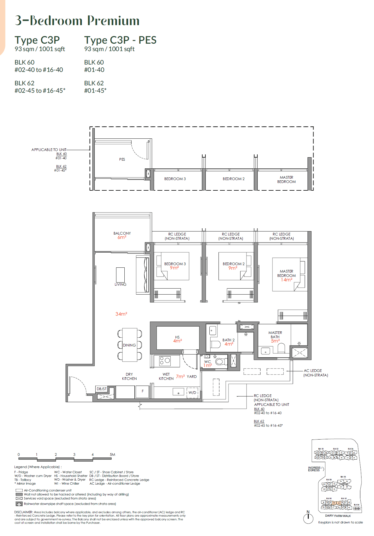 Narra Residences 3 BEDROOM PREMIUM C3P-PES