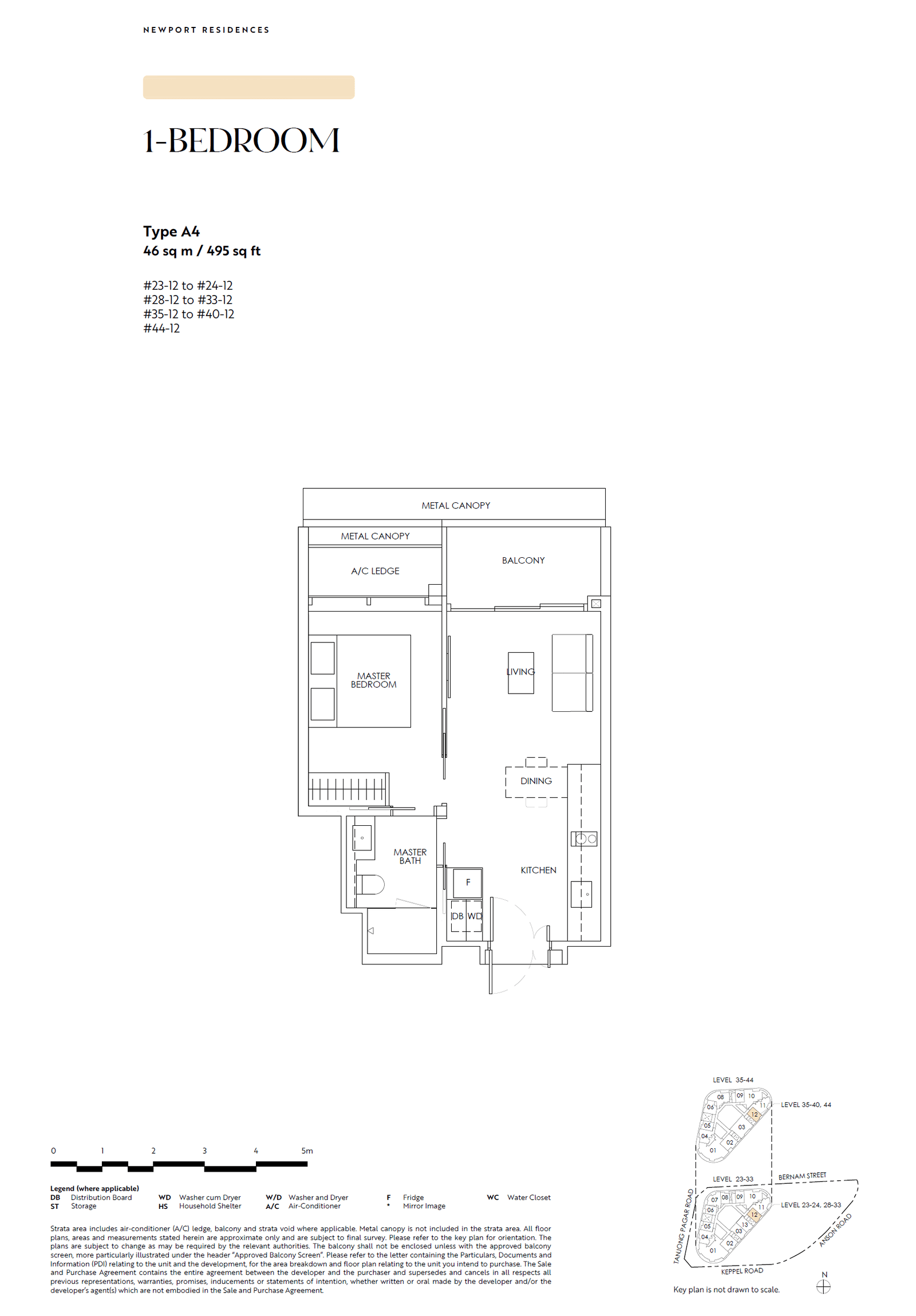 Newport Residences 1 Bedroom A4