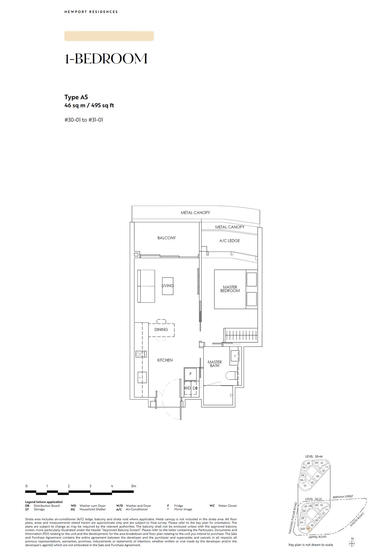 Newport Residences 1 Bedroom A5