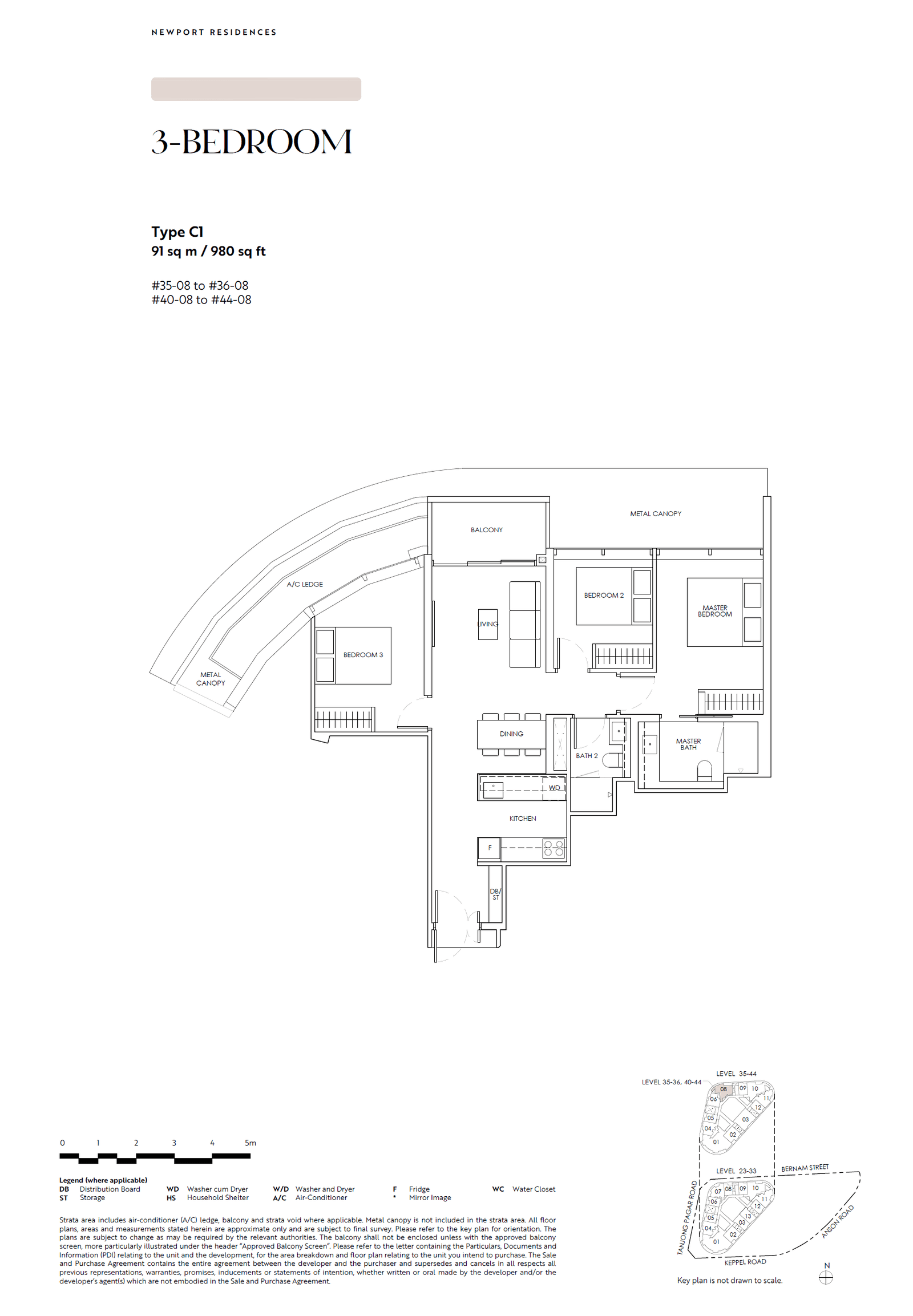 Newport Residences 3 Bedroom C1