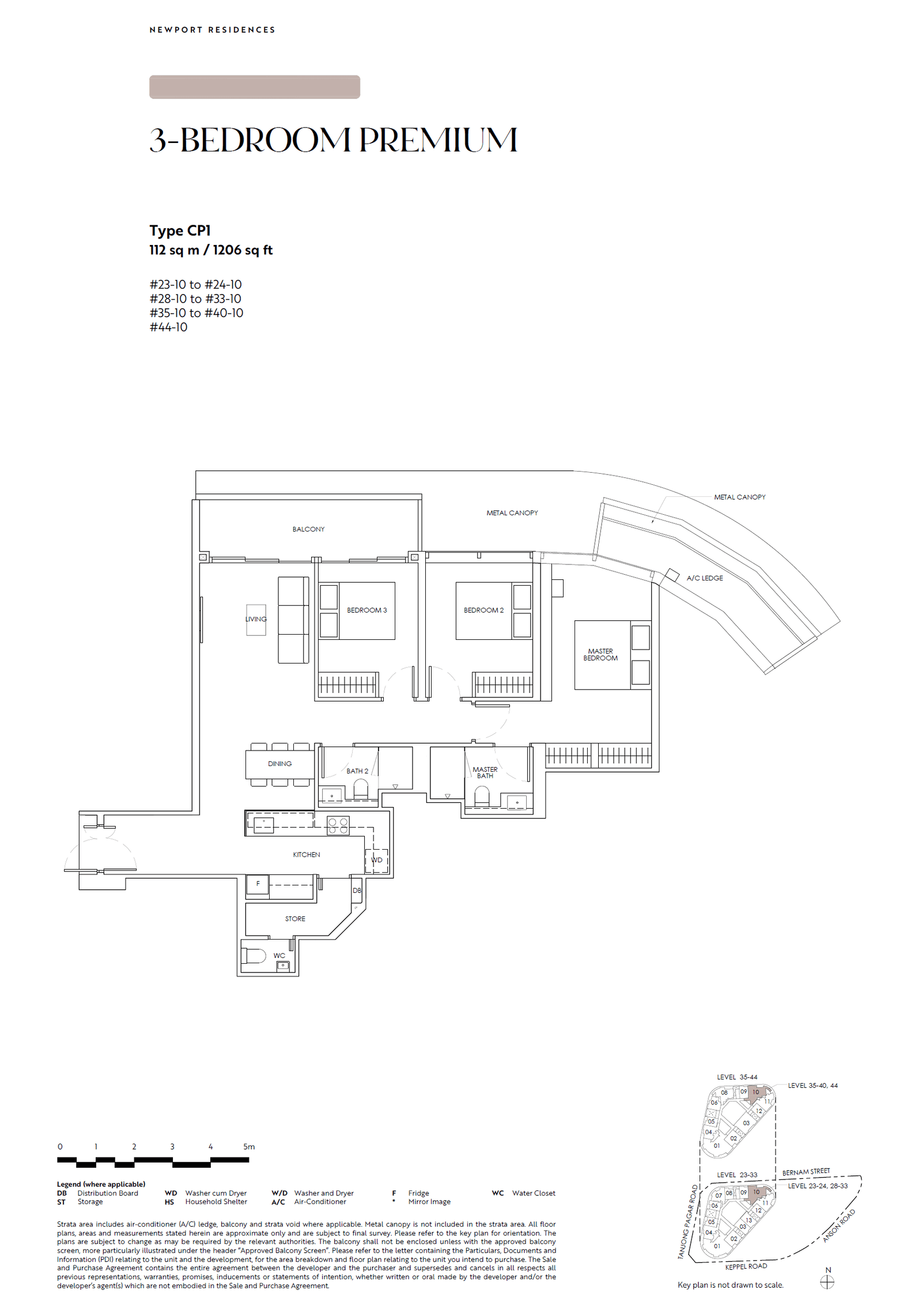 Newport Residences 3 Bedroom Premium CP1