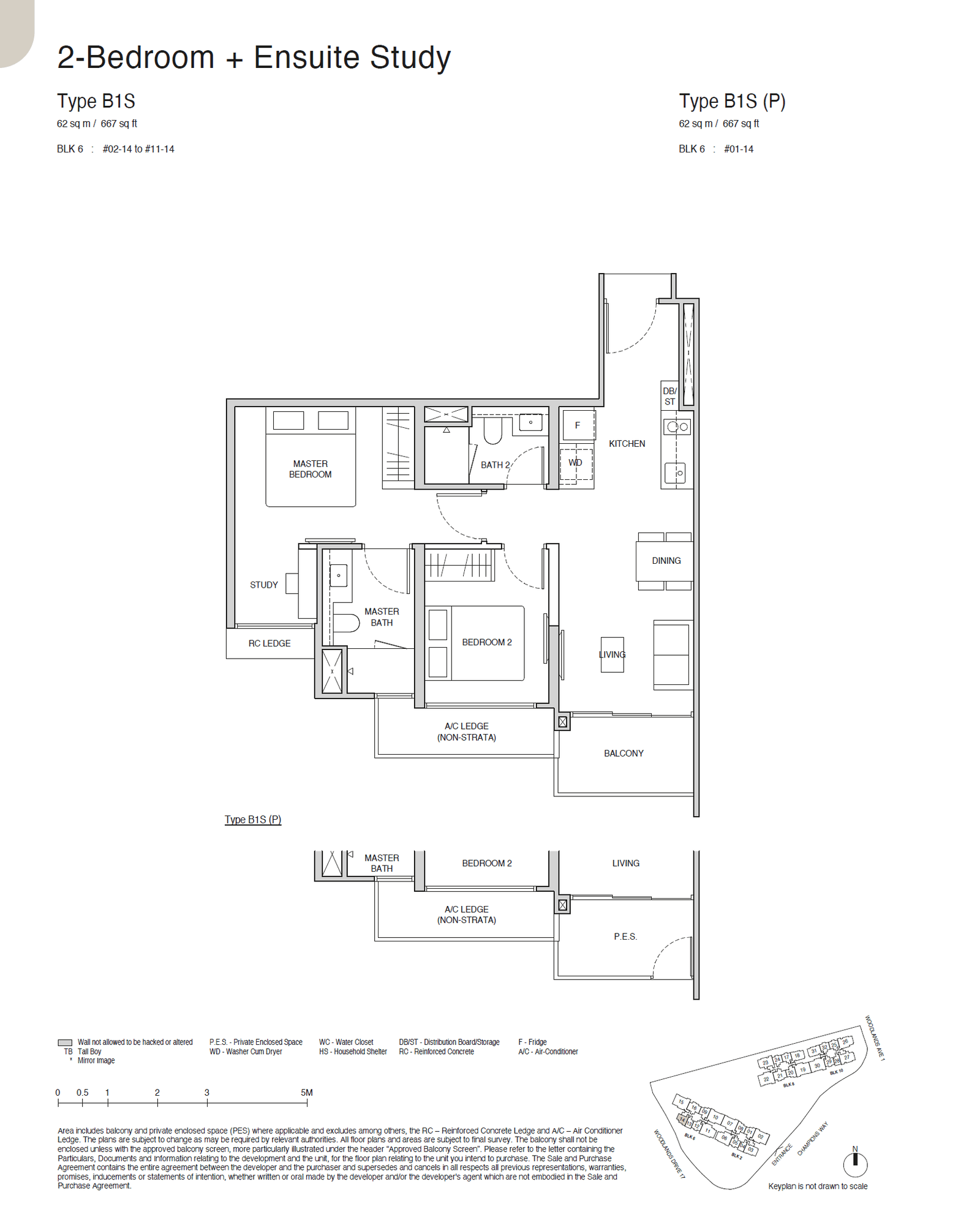 Norwood Grand 2 BEDROOM + ENSUITE B1S