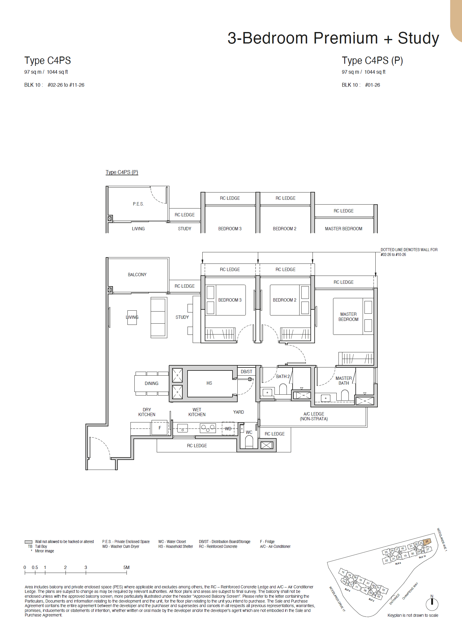 Norwood Grand 3 BEDROOM PREMIUM + STUDY C4PS
