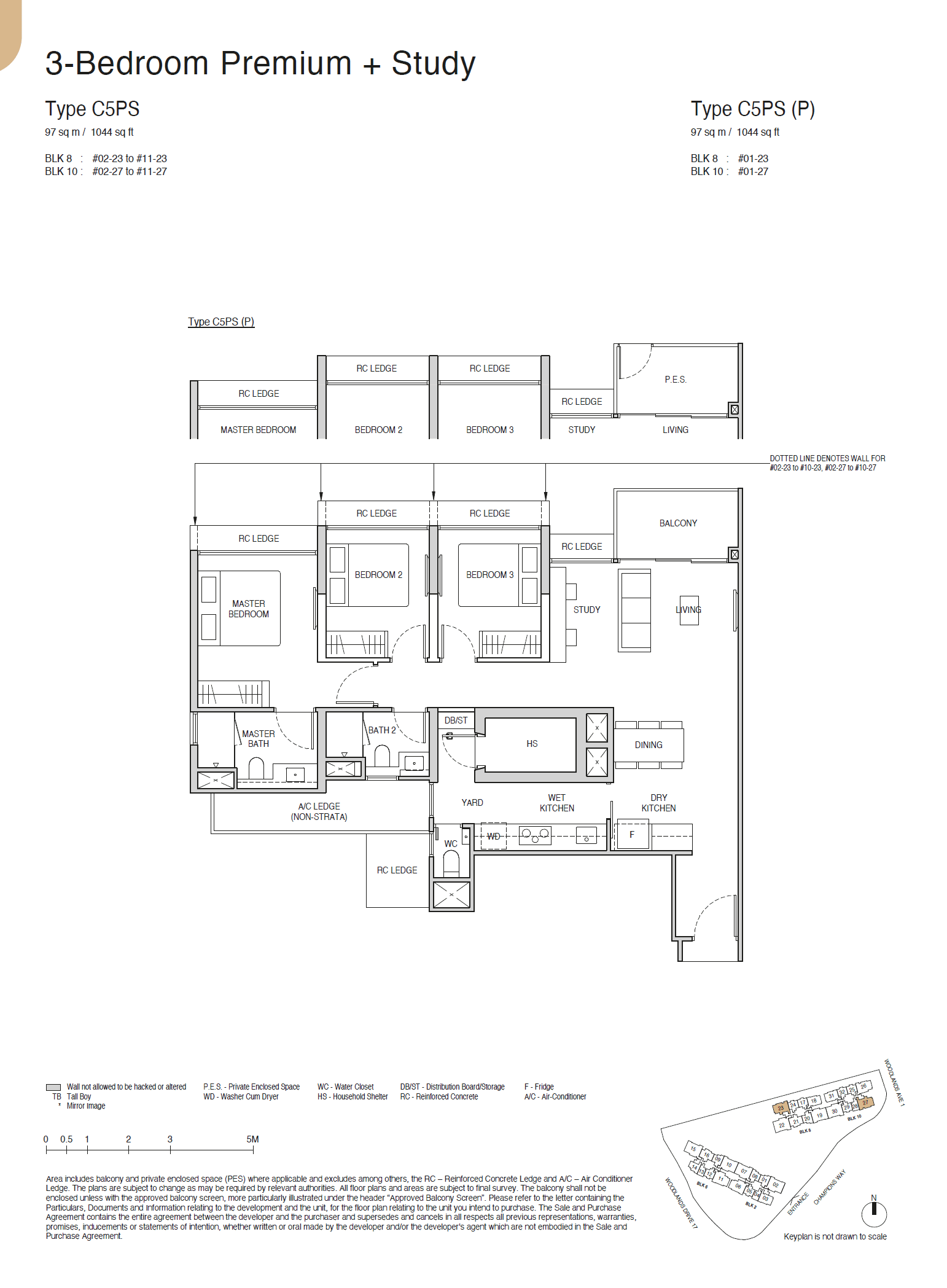 Norwood Grand 3 BEDROOM PREMIUM + STUDY C5PS