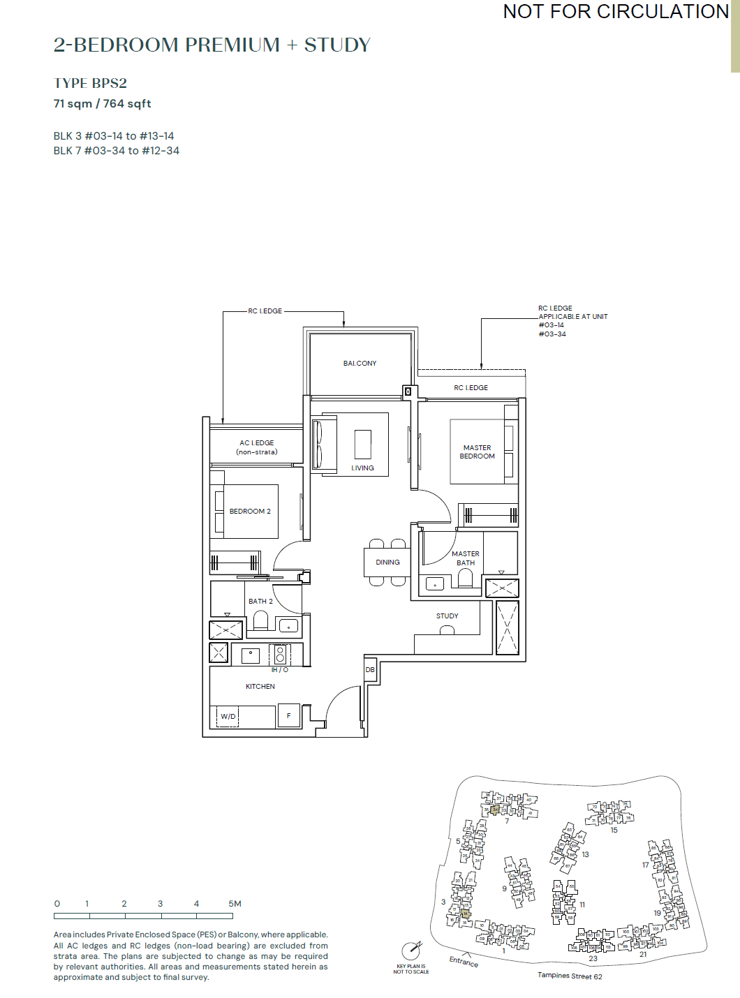 Parktown Residence 2 BEDROOM PREMIUM + STUDY BPS2