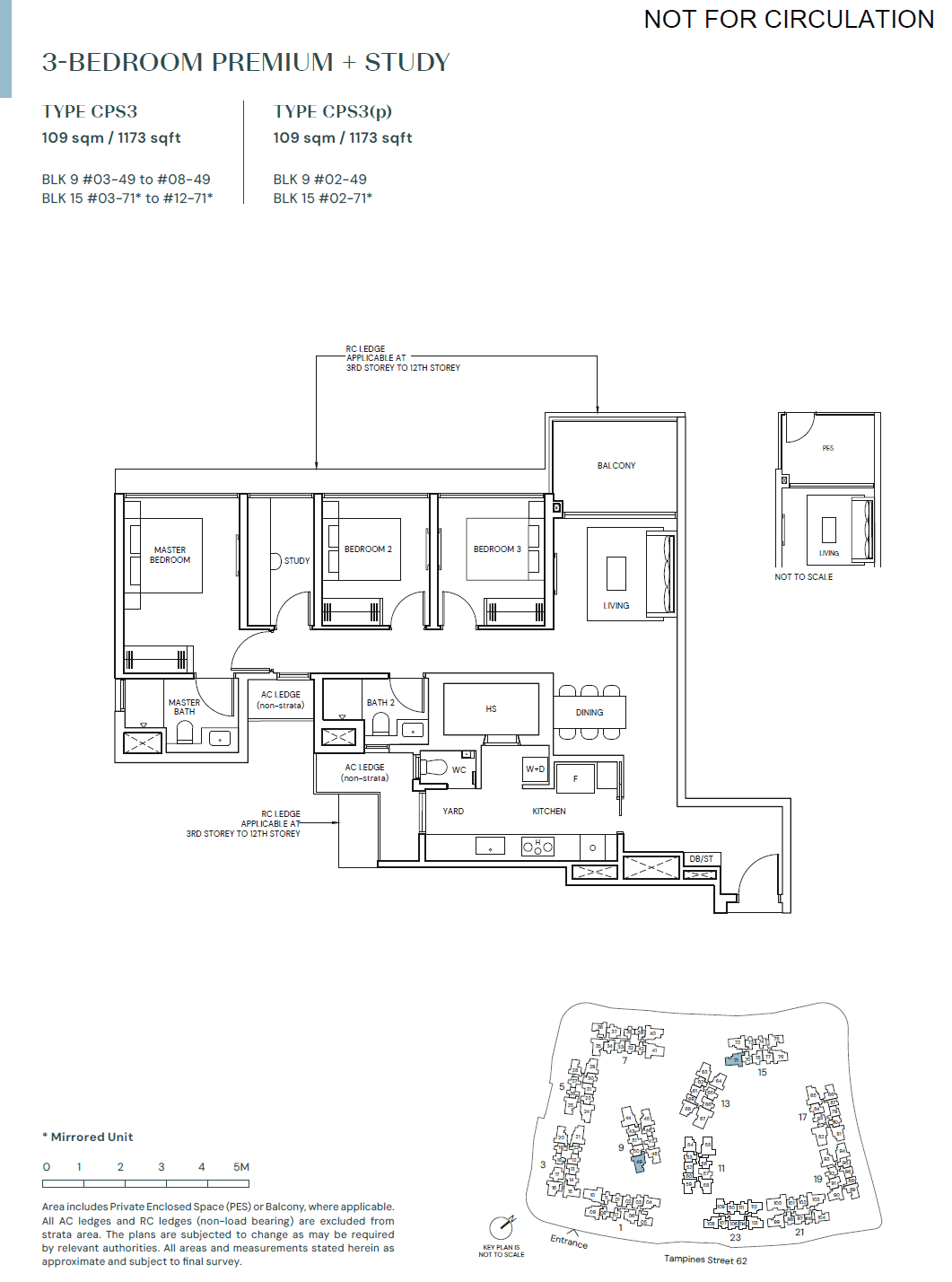 Parktown Residence 3 BEDROOM PREMIUM + STUDY CPS3