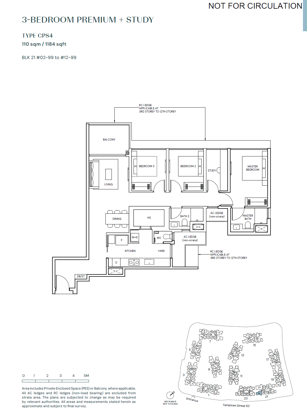 Parktown Residence 3 BEDROOM PREMIUM + STUDY CPS4