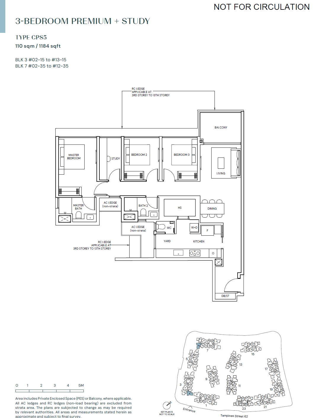 Parktown Residence 3 BEDROOM PREMIUM + STUDY CPS5