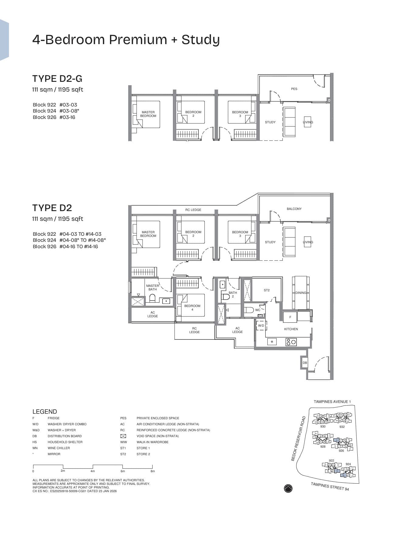 Pinery Residences 4 Bedroom Premium + Study D2