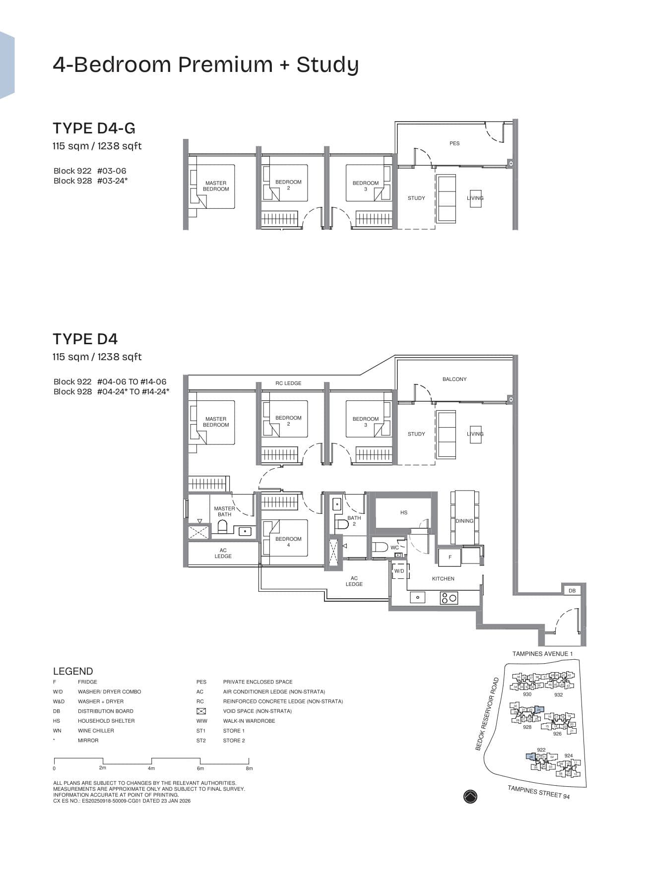 Pinery Residences 4 Bedroom Premium + Study D4-G
