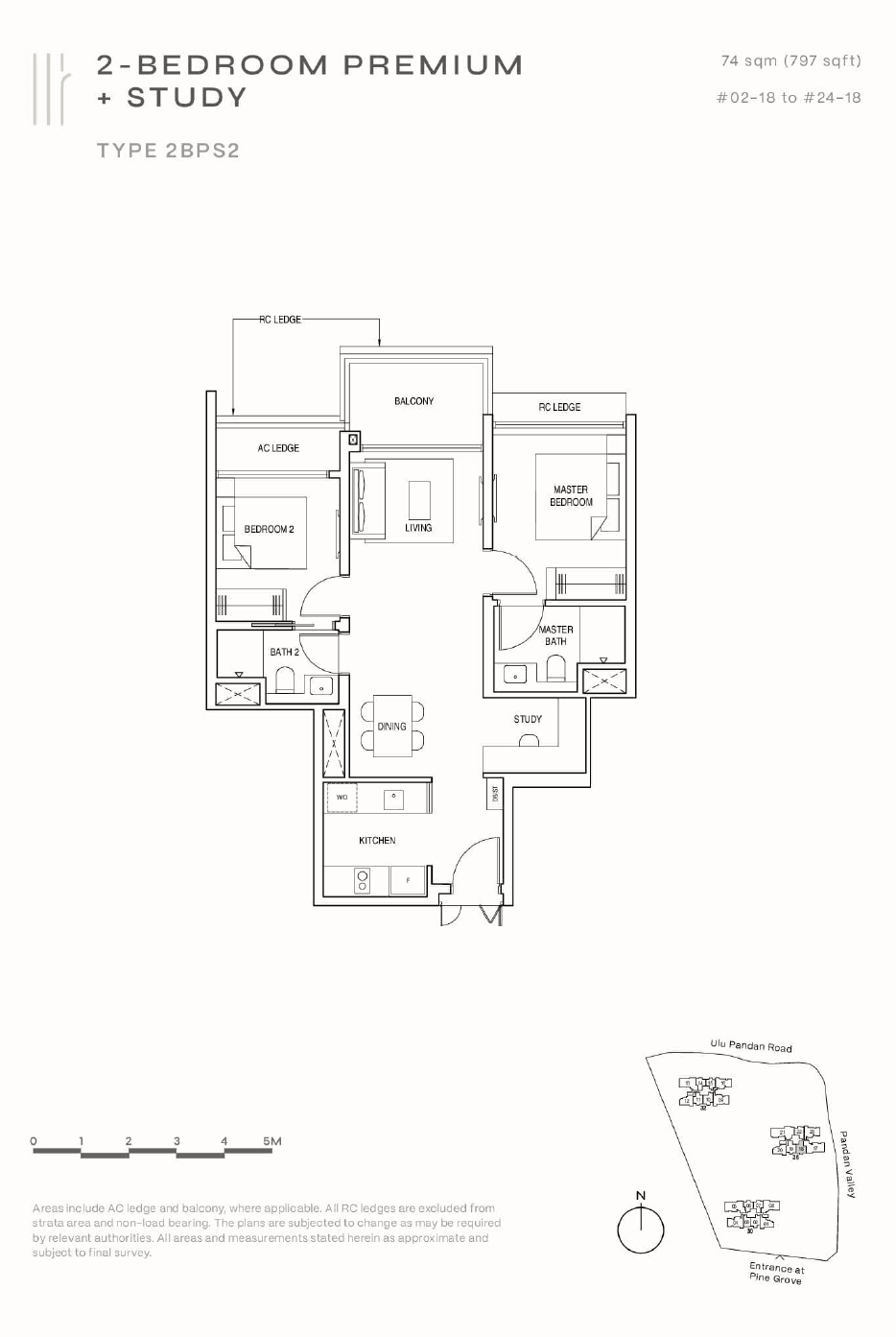 Pinetree Hill 2 Bedroom Premium + Study 2BPS2