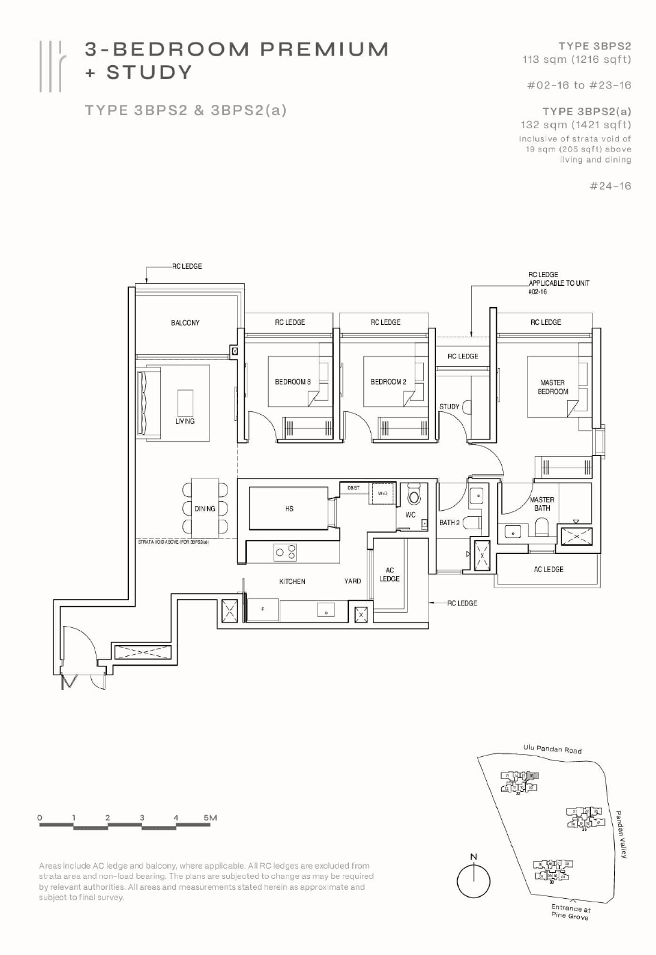 Pinetree Hill 3 Bedroom Premium + Study 3BPS2(a)