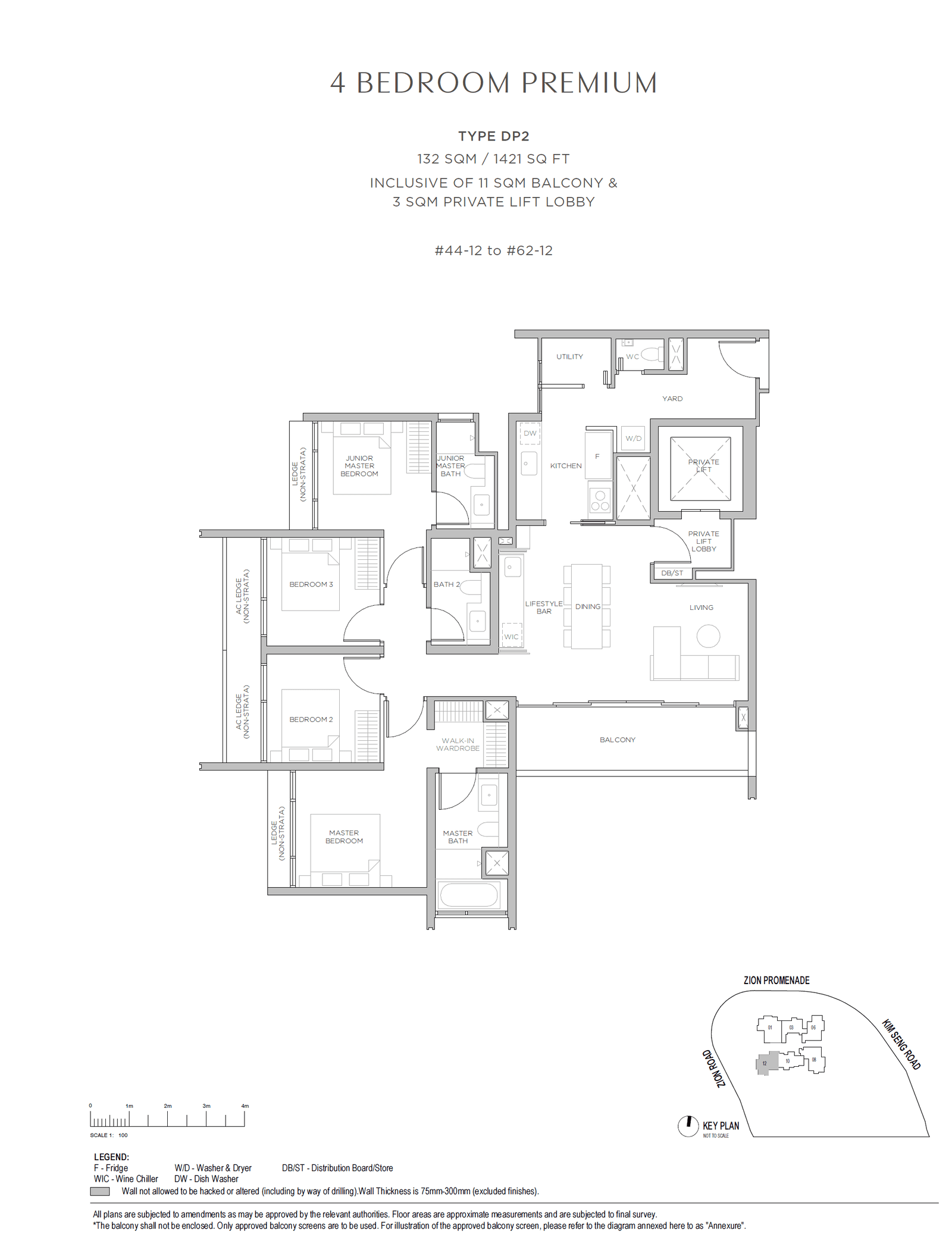 Promenade Peak 4 BEDROOM PREMIUM (with Private Lift) DP2