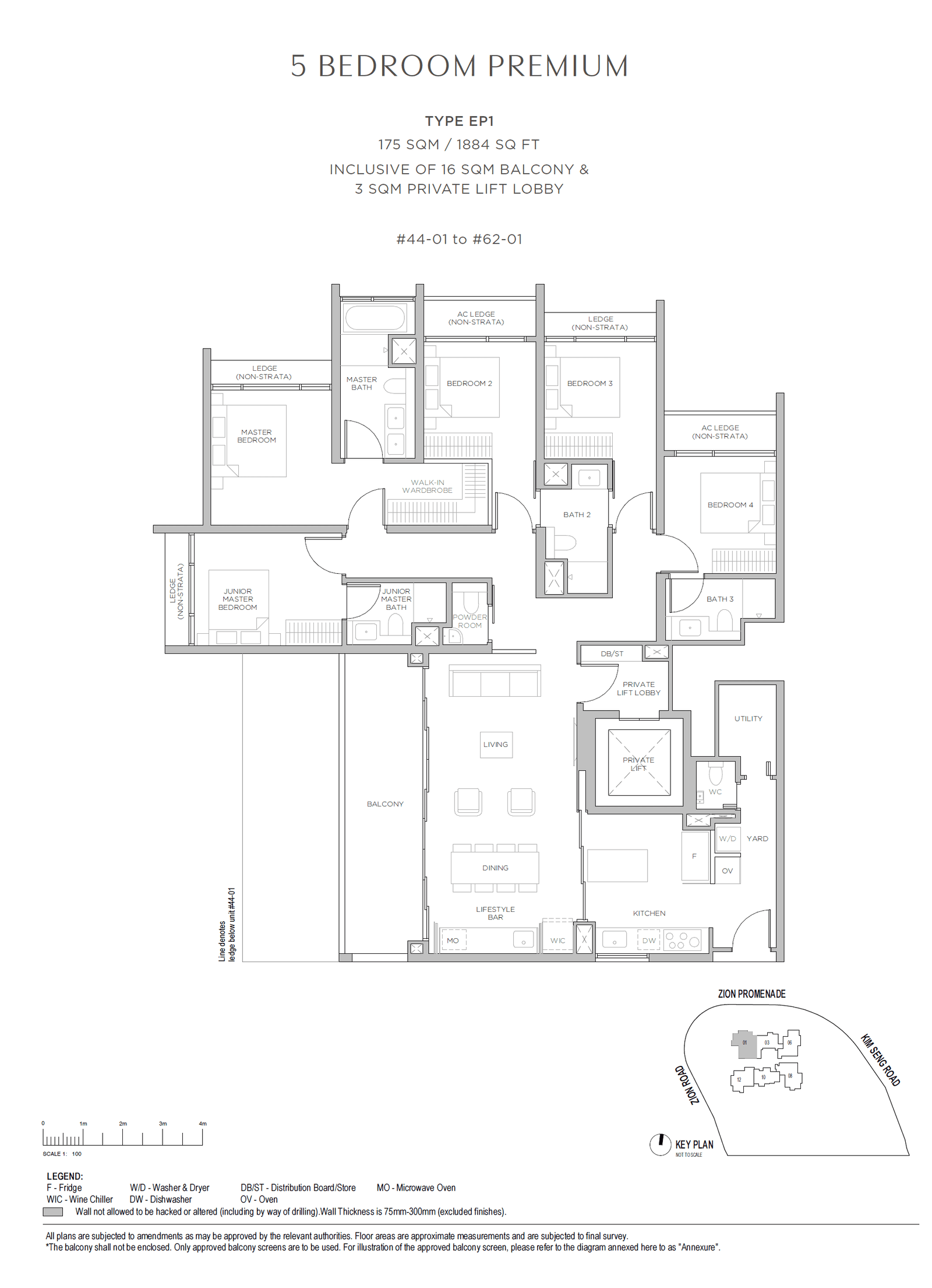 Promenade Peak 5 BEDROOM PREMIUM (with Private Lift) EP1