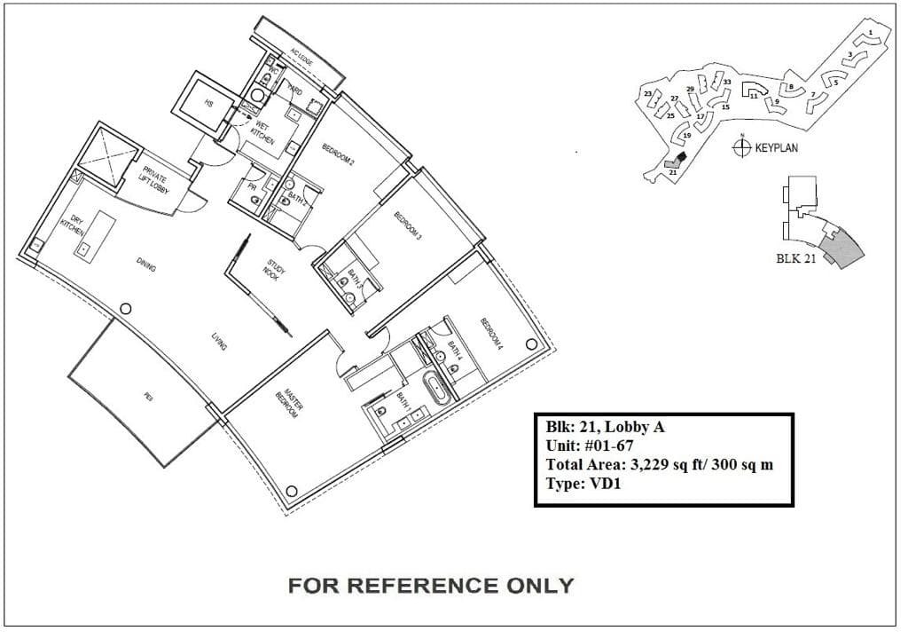 Reflections at Keppel Bay 映水苑 4 Bedroom + Study VD1