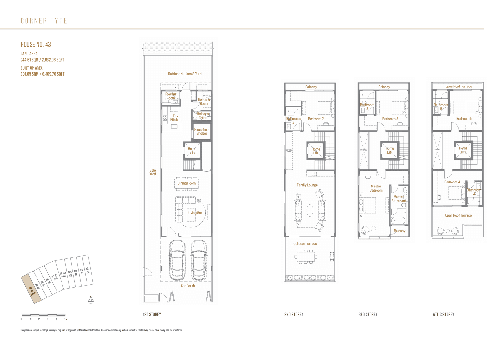 Springleaf Collection 5 Bedroom (Corner Unit) Corner Type