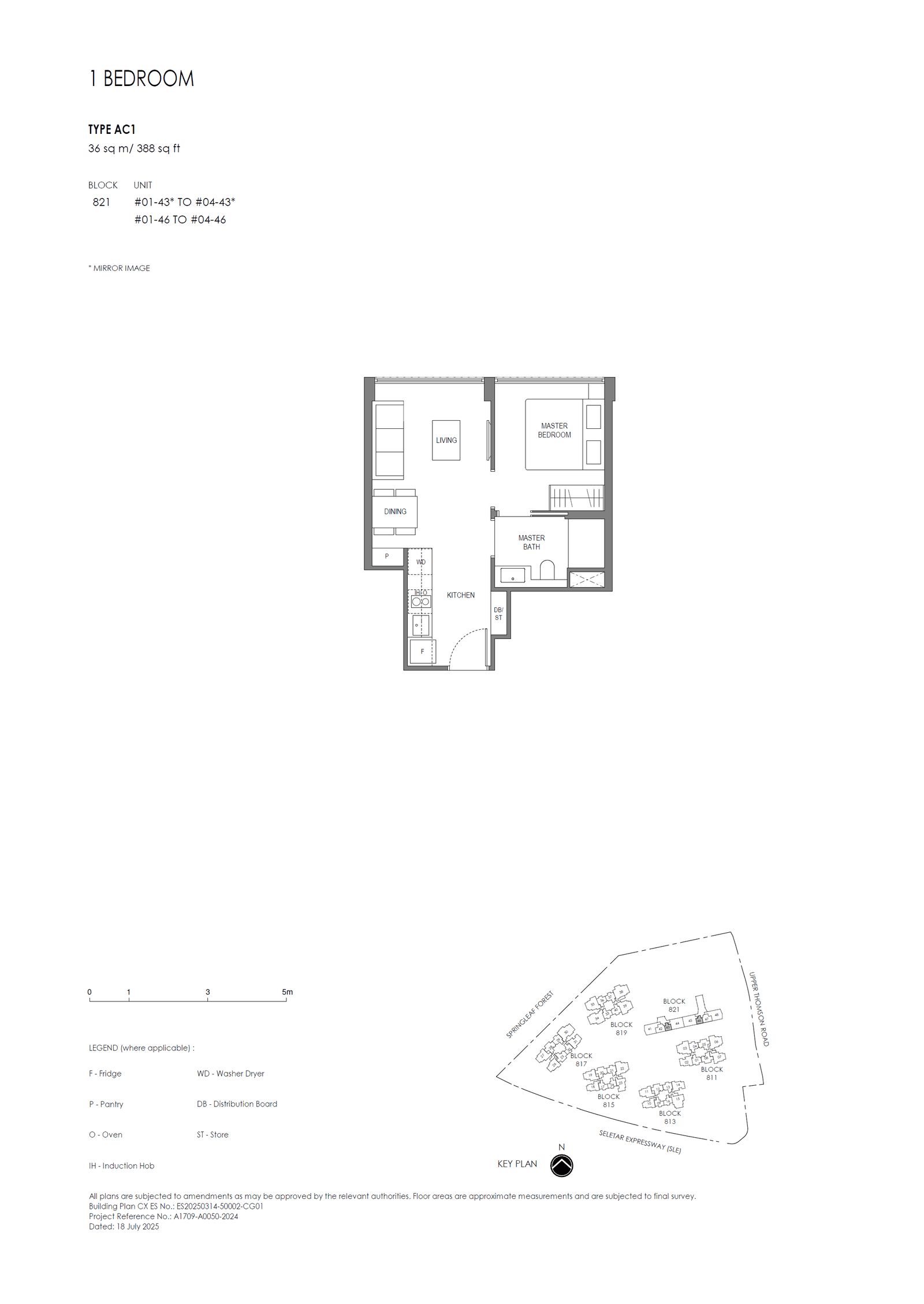 Springleaf Residence 1 Bedroom@Conserved Building AC1
