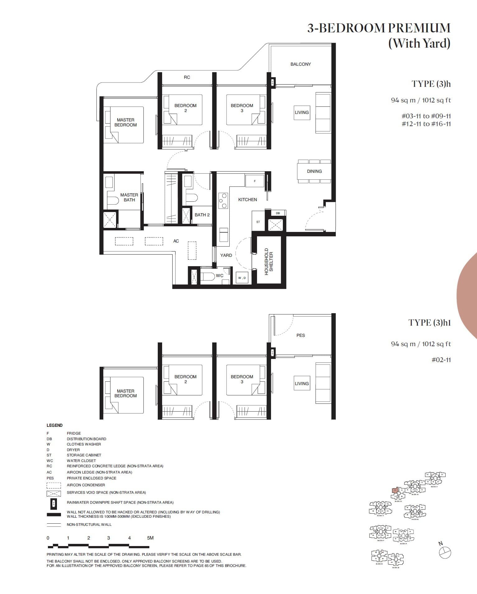 Tengah Garden Residences 3 BEDROOM PREMIUM (With Yard) (3)h