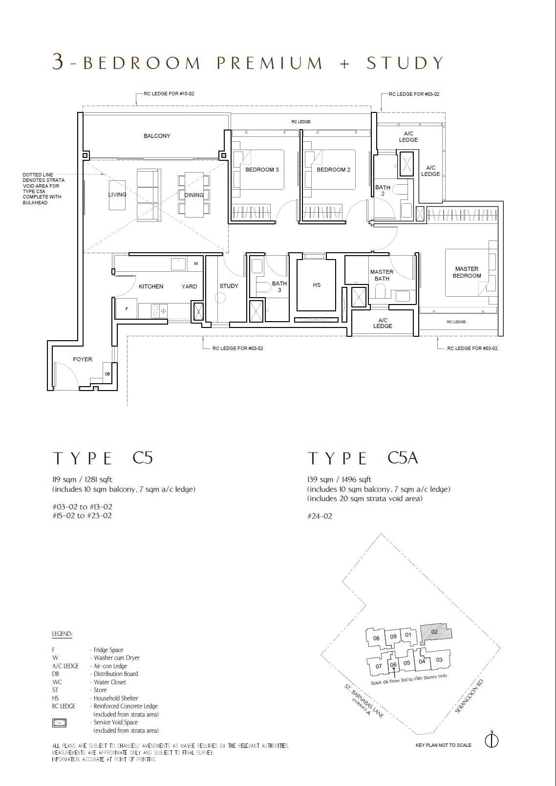 The Arcady at Boon Keng 3 Bedroom Premium + Study C5