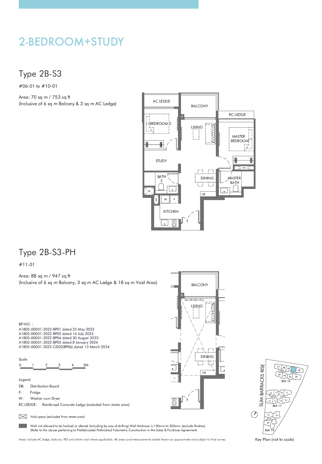 The Hill @ One North 鑫丰悦景 2 Bedroom + Study 2B-S3-PH