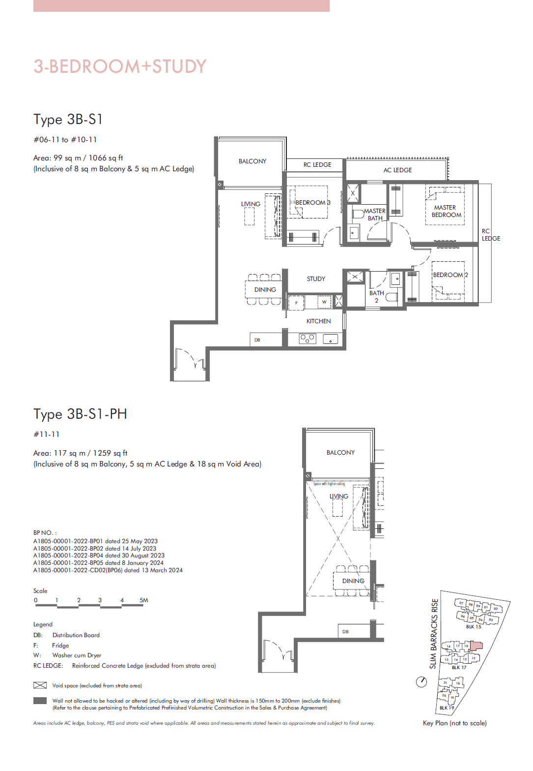 The Hill @ One North 鑫丰悦景 3 Bedroom + Study 3B-S1
