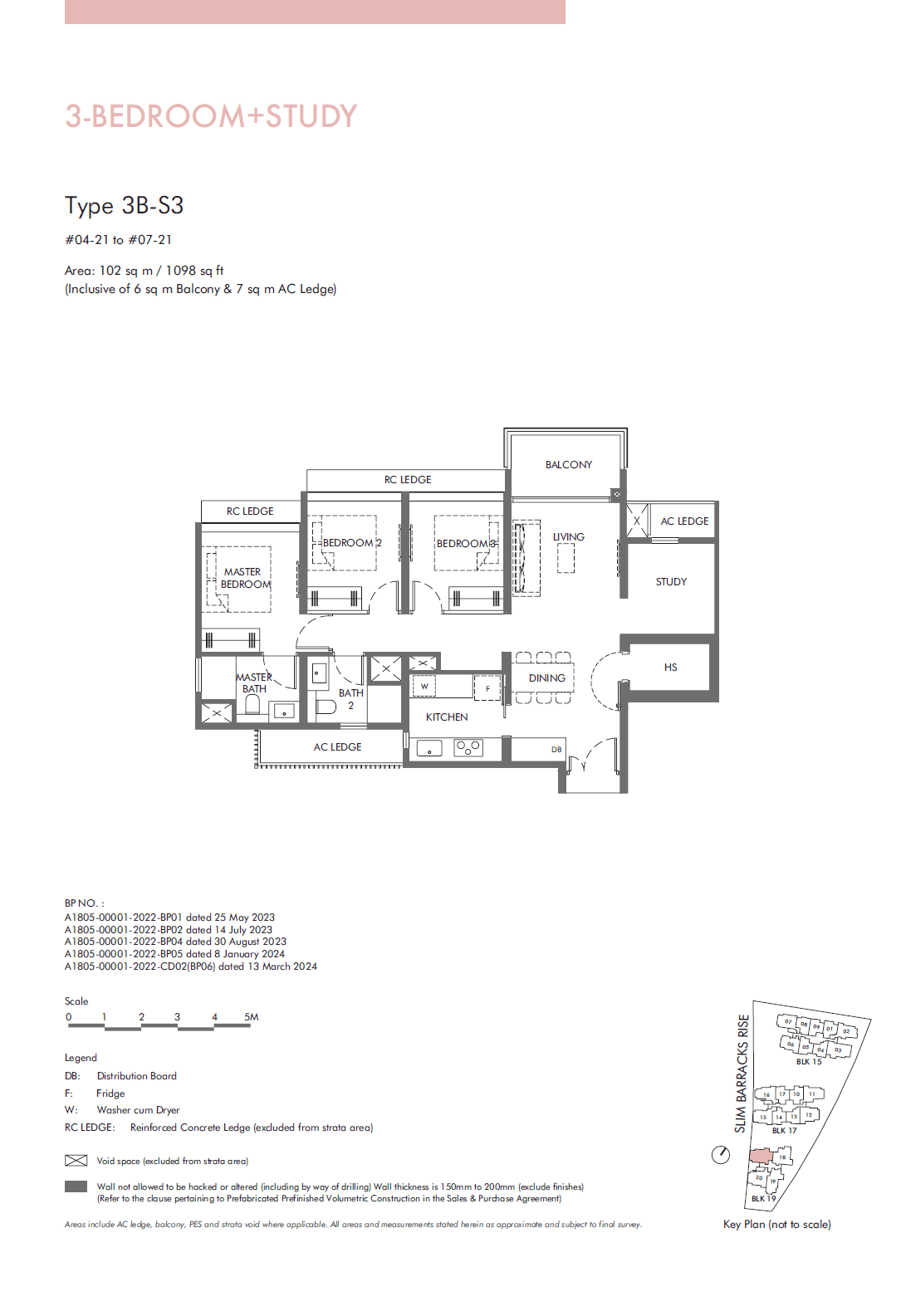 The Hill @ One North 鑫丰悦景 3 Bedroom + Study 3B-S3