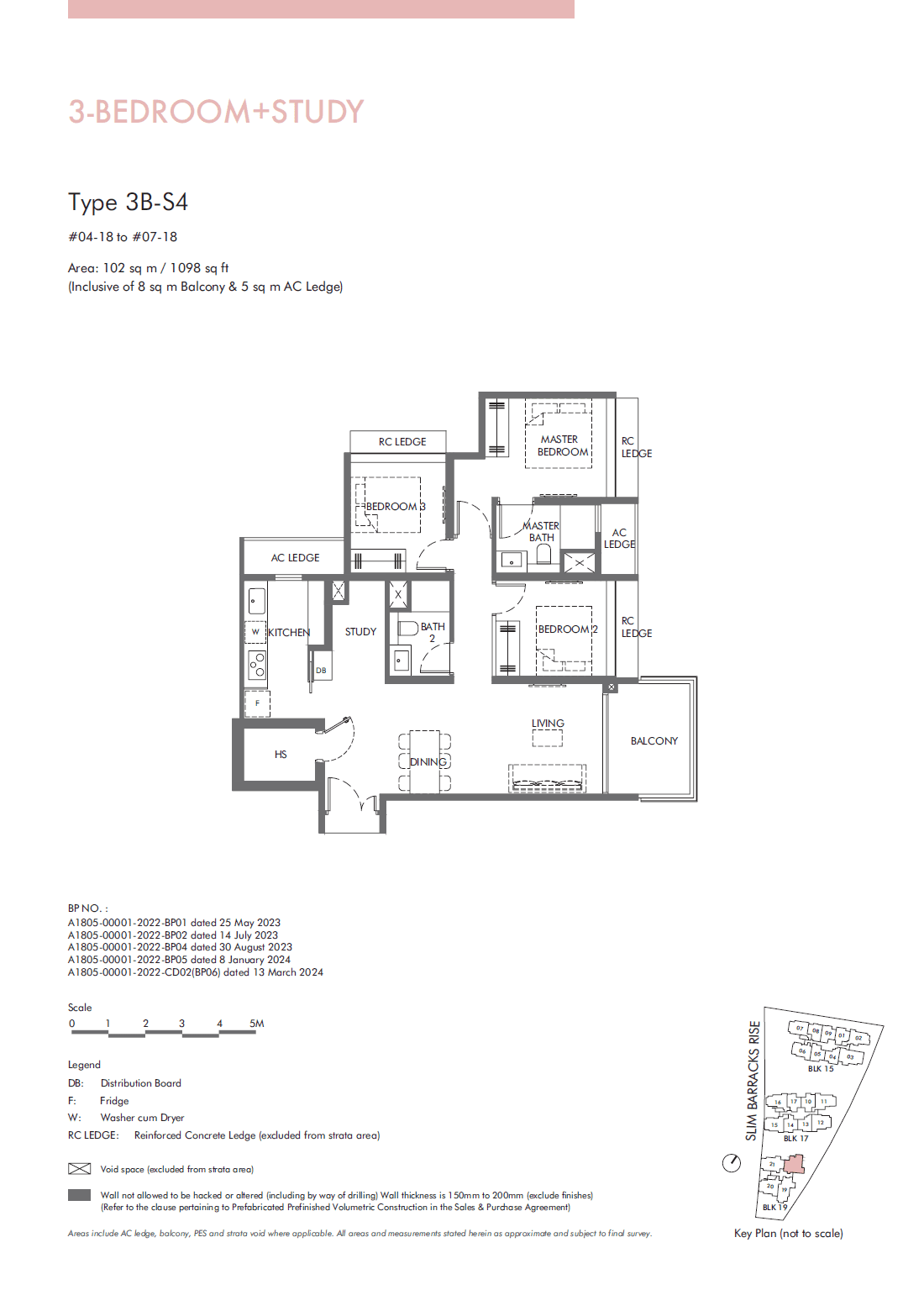 The Hill @ One North 鑫丰悦景 3 Bedroom + Study 3B-S4