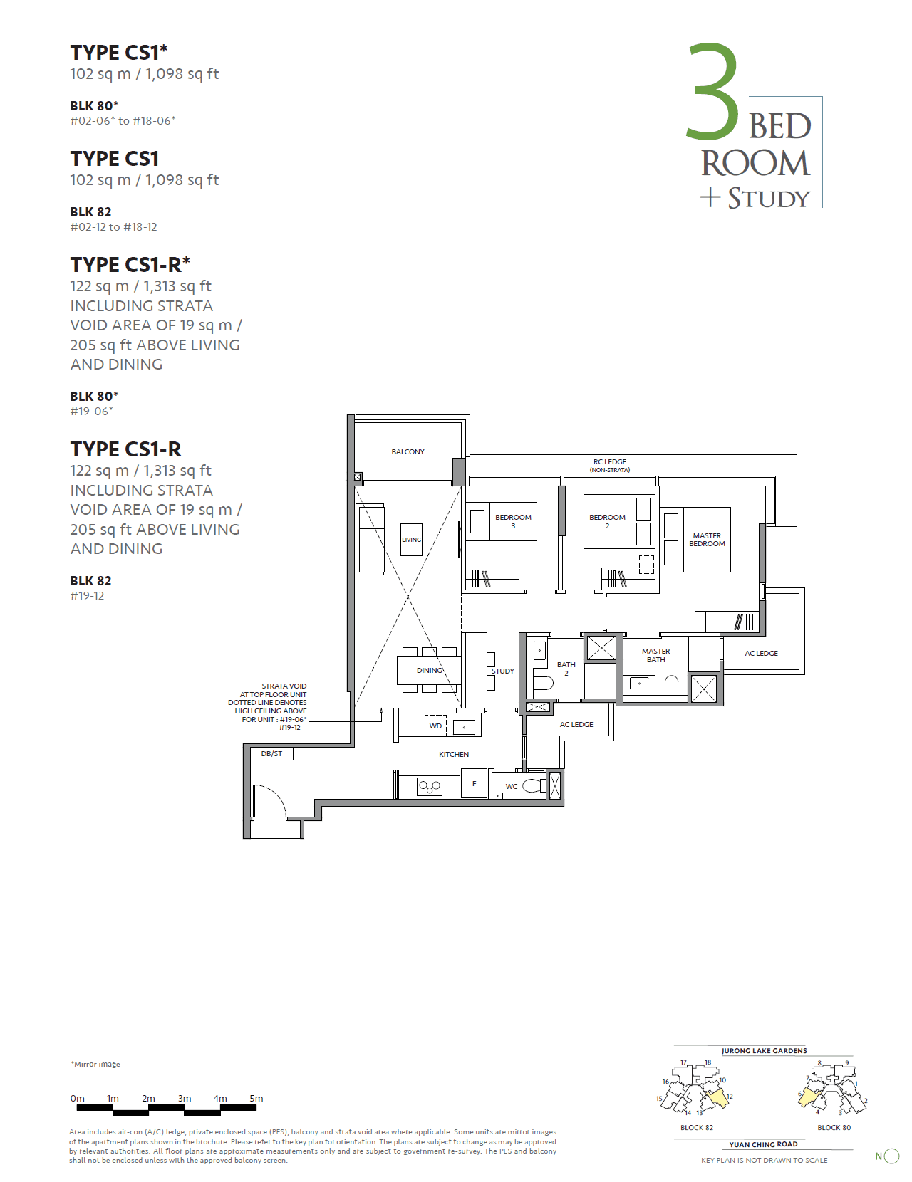 The LakeGarden Residences 3 BEDROOM + STUDY CS1*