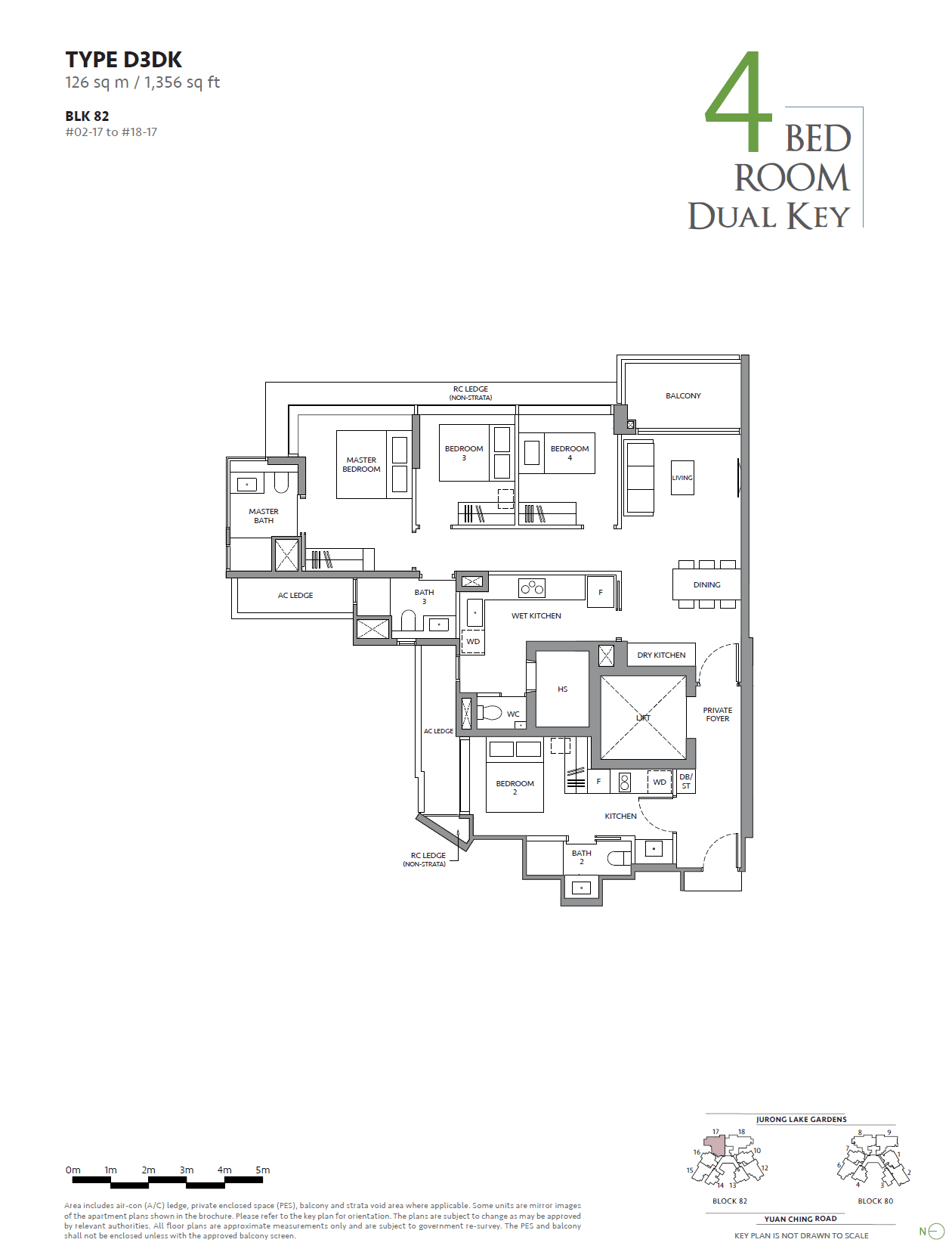 The LakeGarden Residences 4 BDEROOM DUAL KEY D3DK