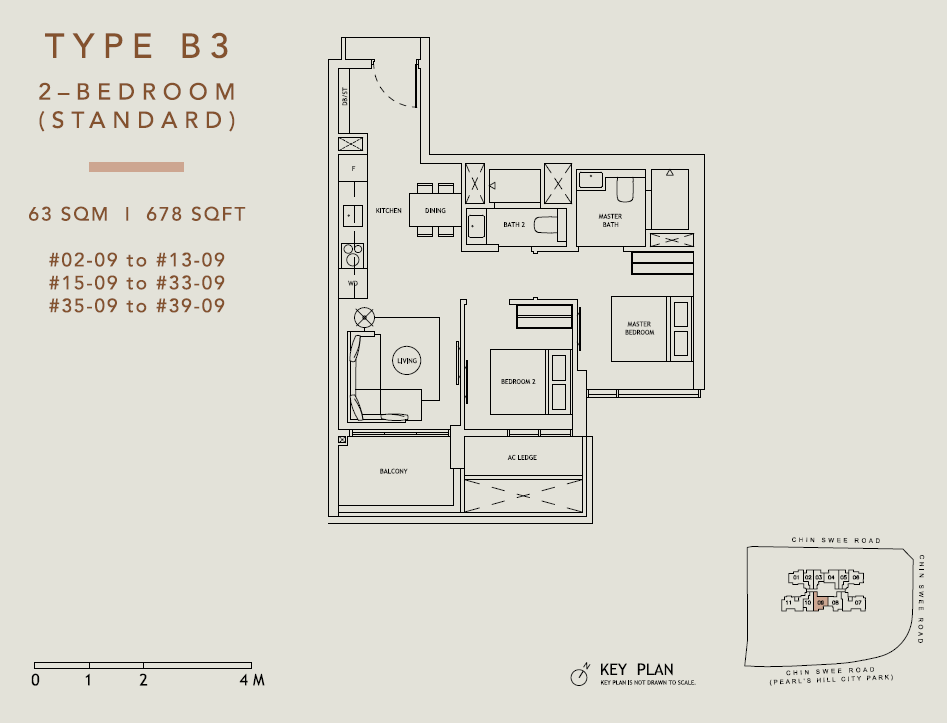 The Landmark 鼎瑞苑 2 Bedroom B3