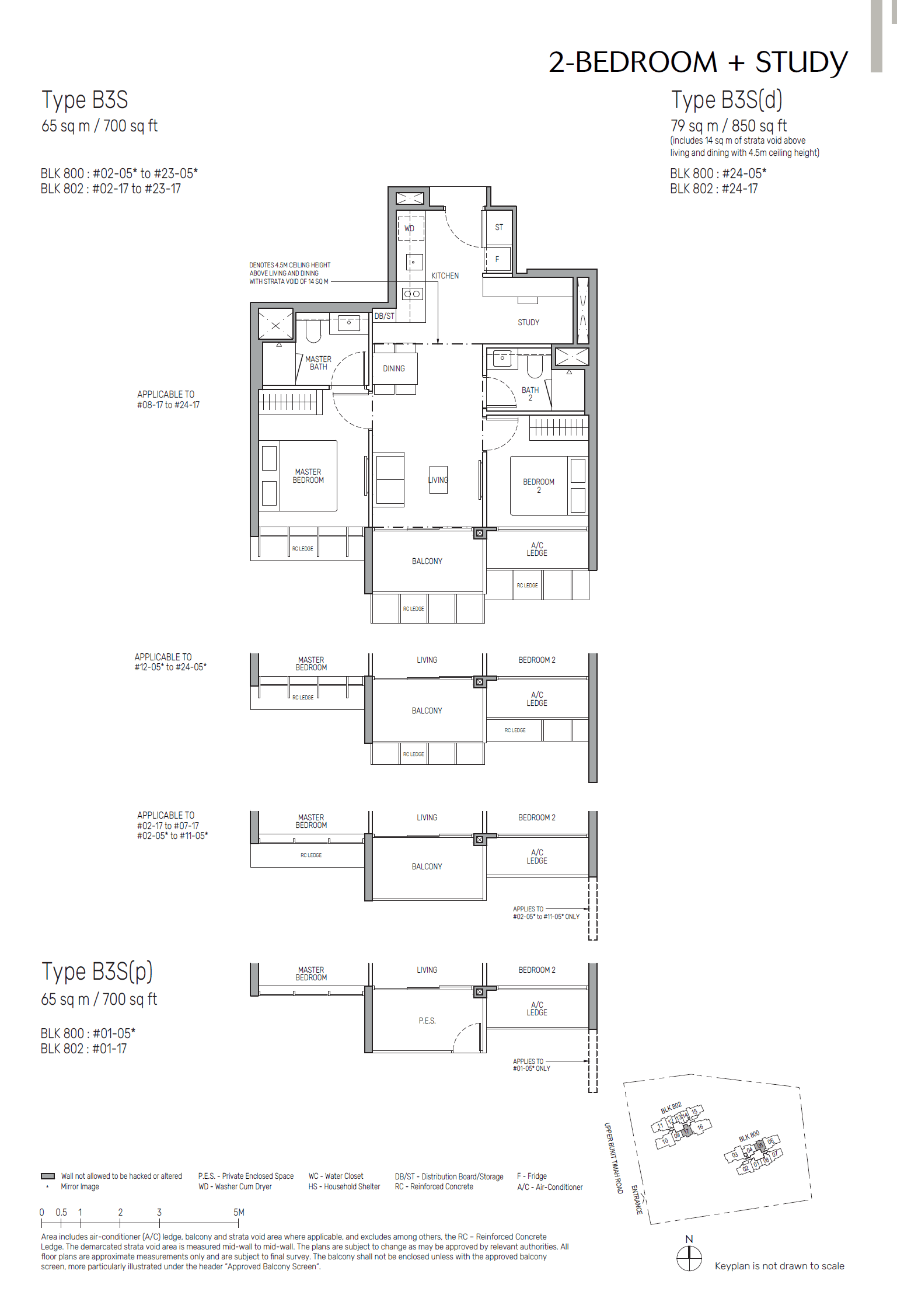 The Myst 2 Bedroom + Study B3S(d)