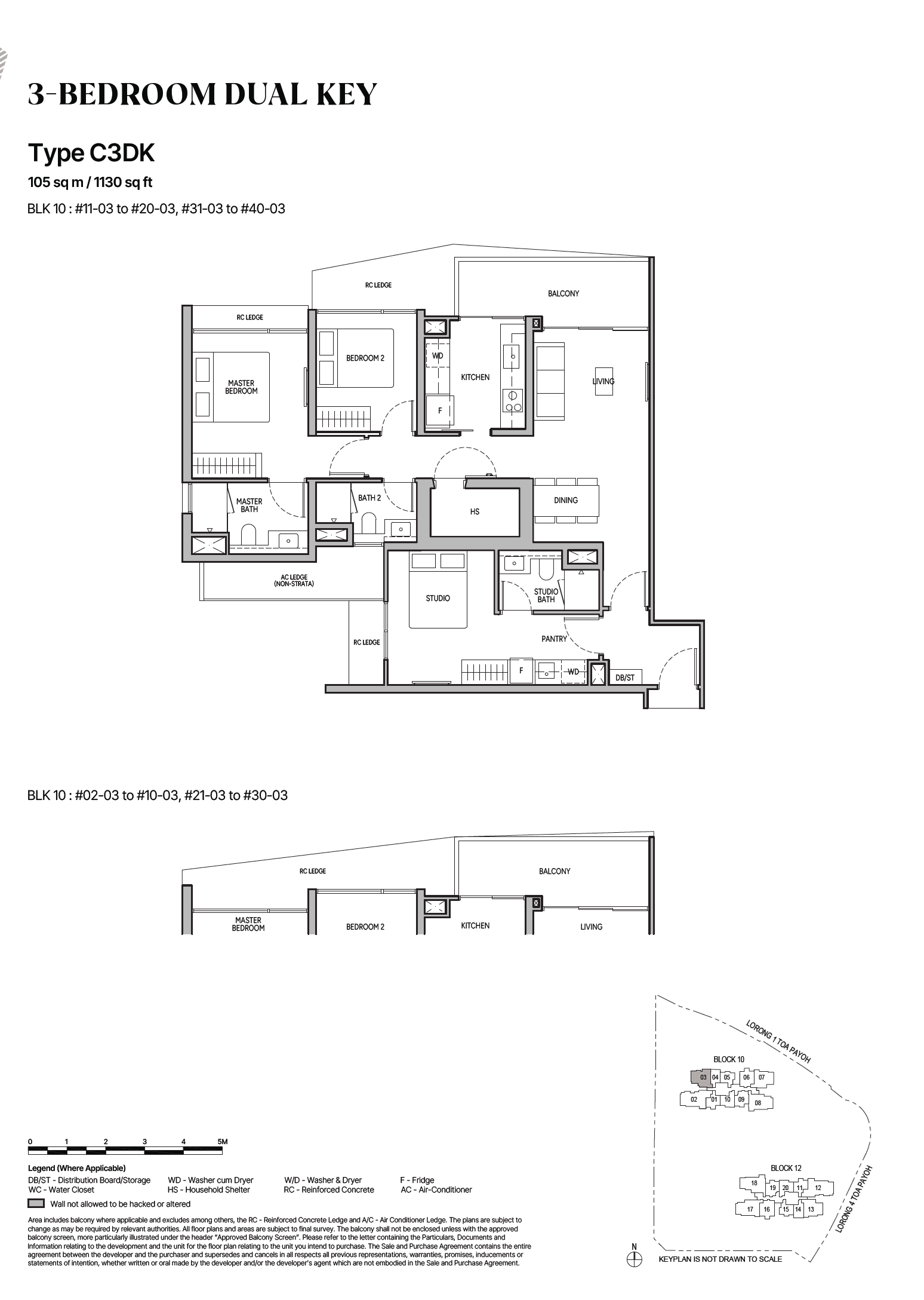 The Orie 3 Bedroom Dual-Key C3DK