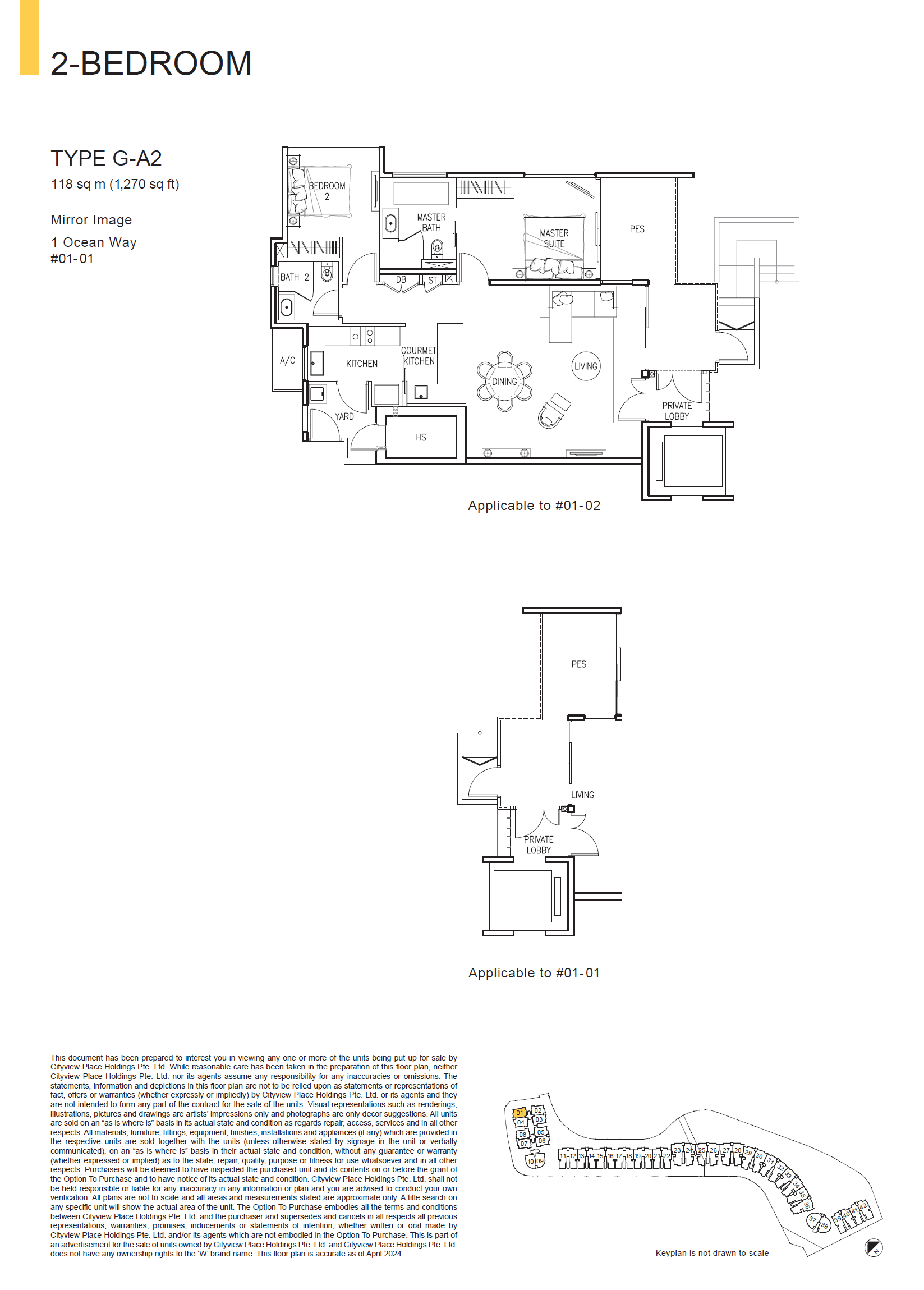 The Residences At W Singapore Sentosa Cove 2 Bedroom G-A2