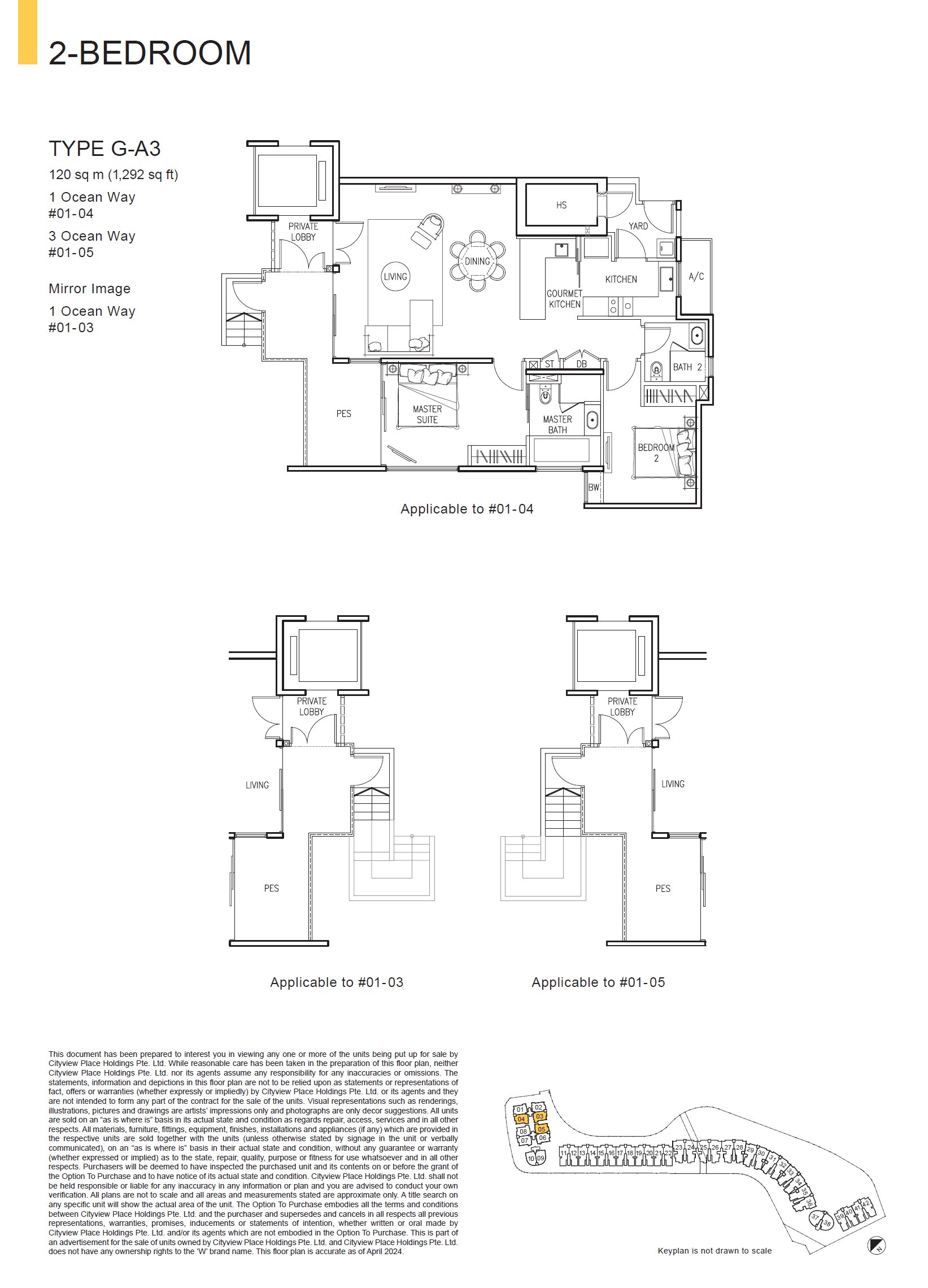 The Residences At W Singapore Sentosa Cove 2 Bedroom G-A3