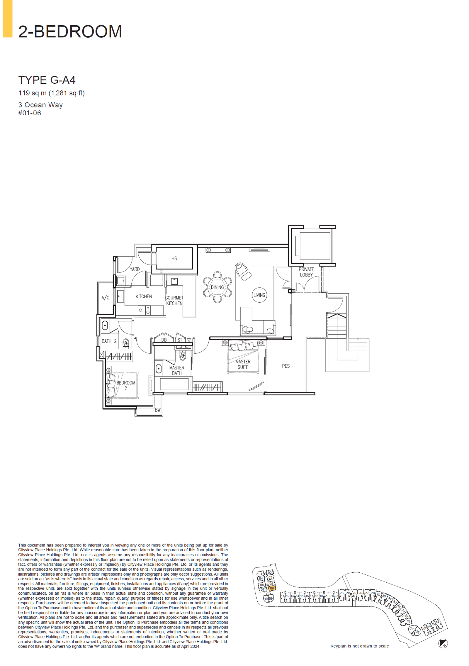 The Residences At W Singapore Sentosa Cove 2 Bedroom G-A4