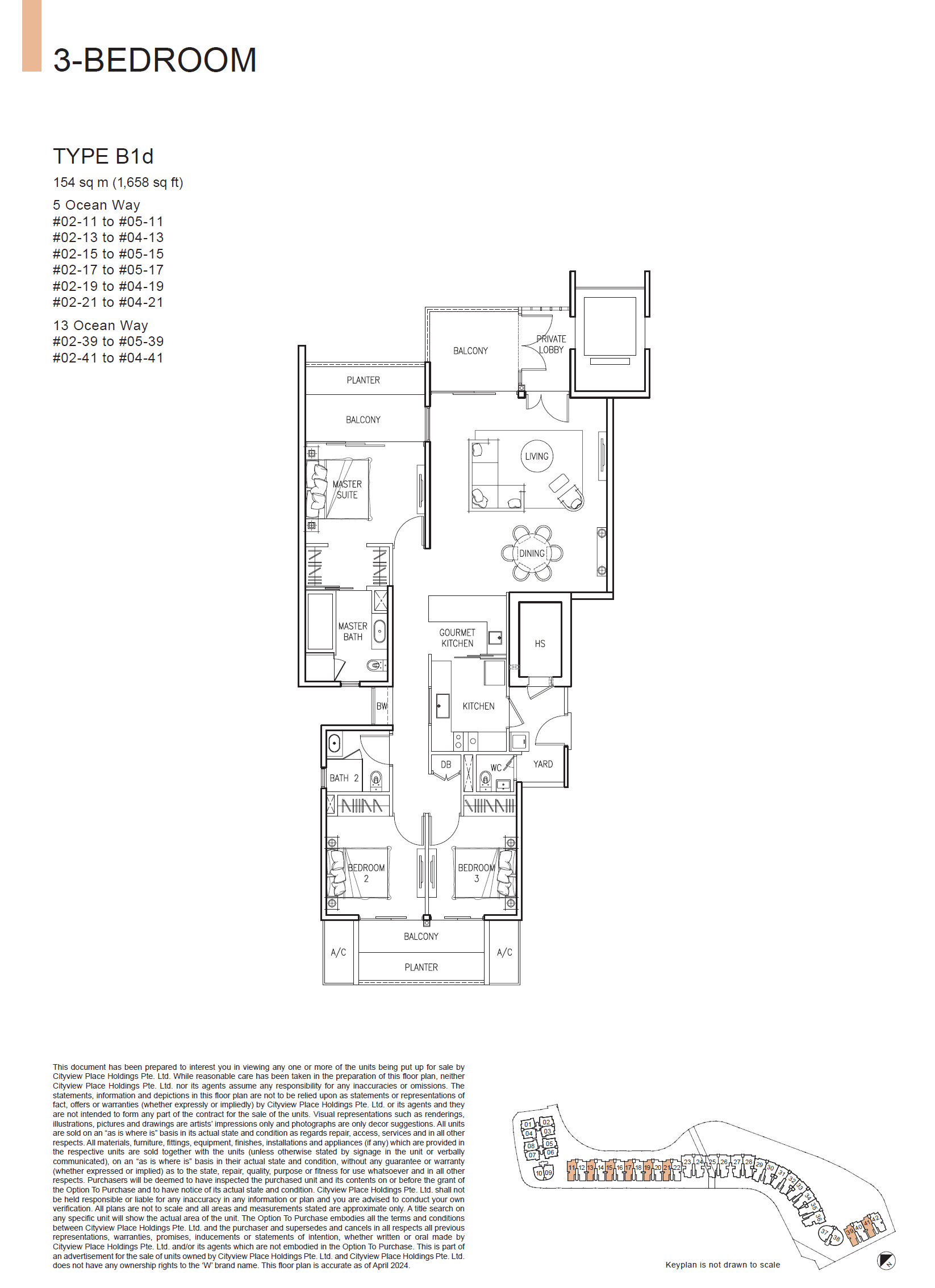 The Residences At W Singapore Sentosa Cove 3 Bedroom B1d