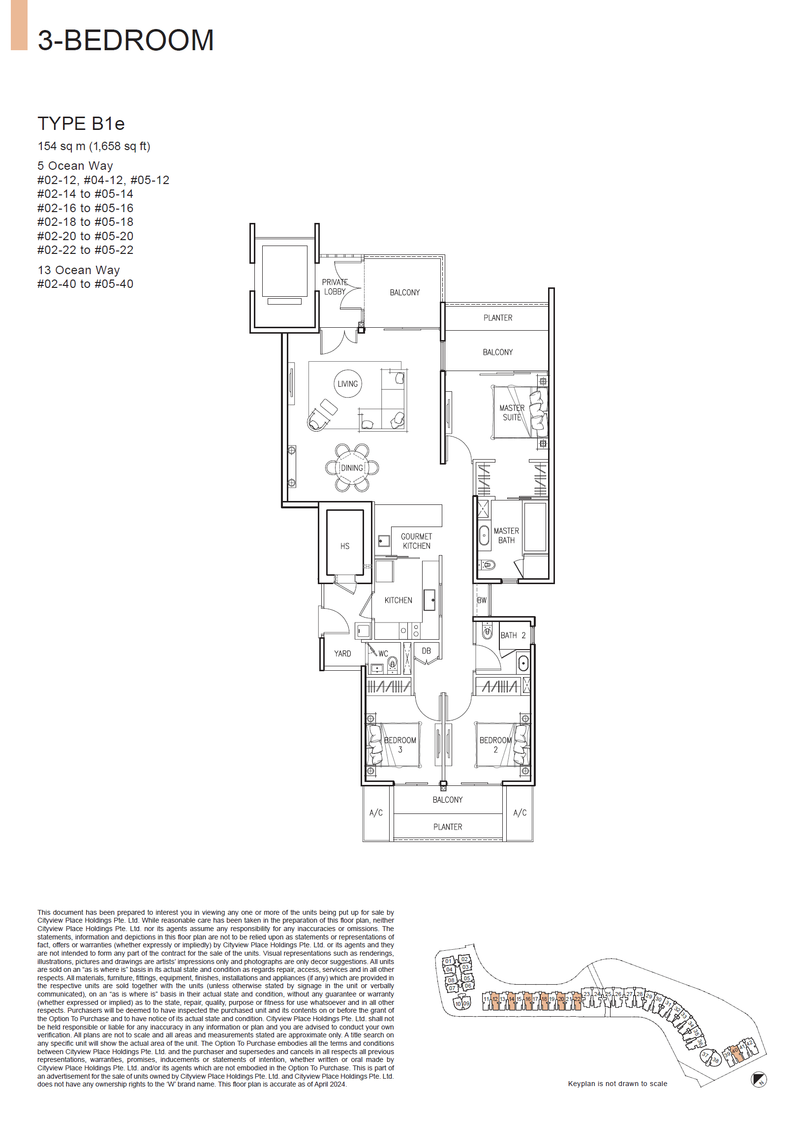 The Residences At W Singapore Sentosa Cove 3 Bedroom B1e