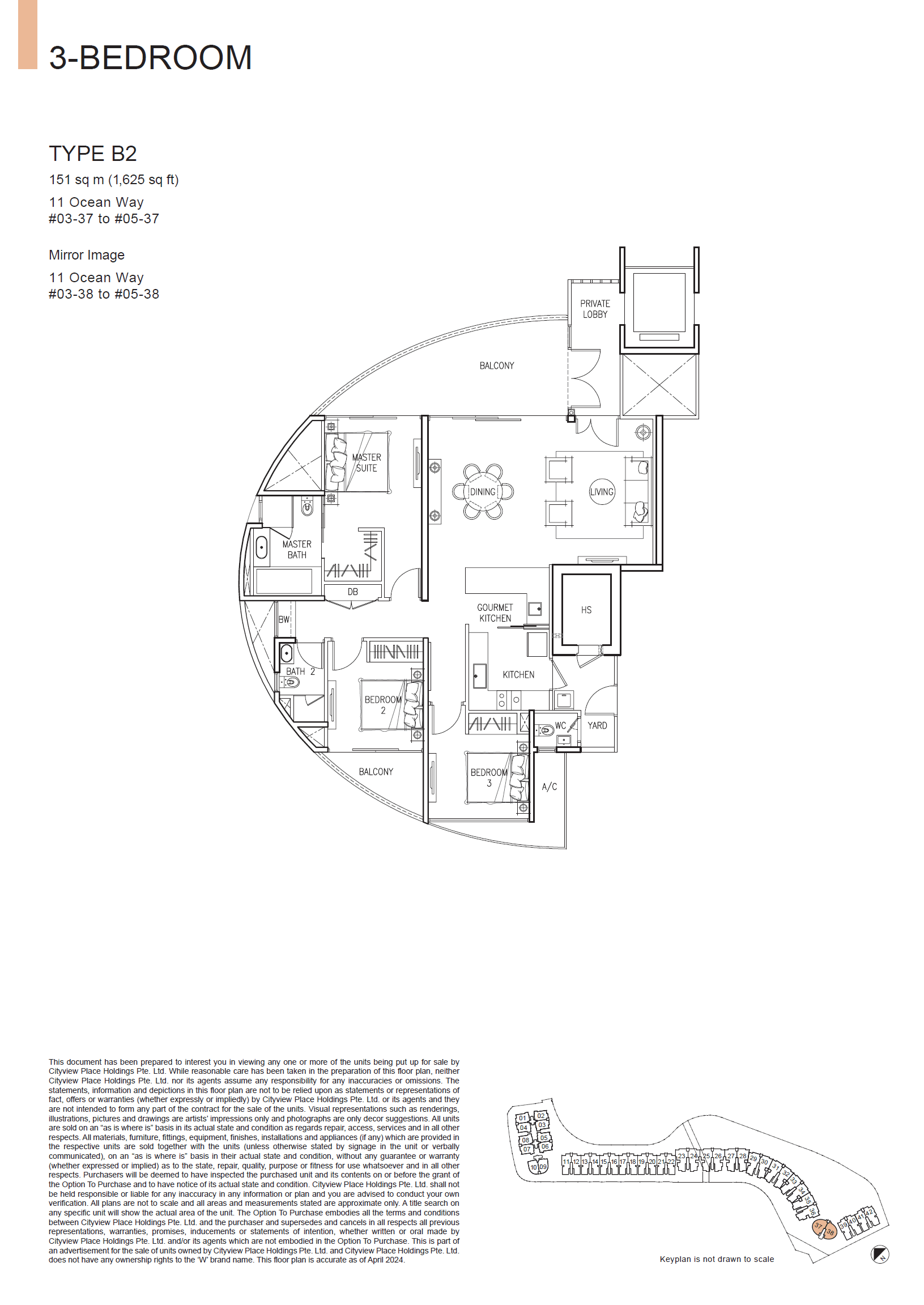 The Residences At W Singapore Sentosa Cove 3 Bedroom B2