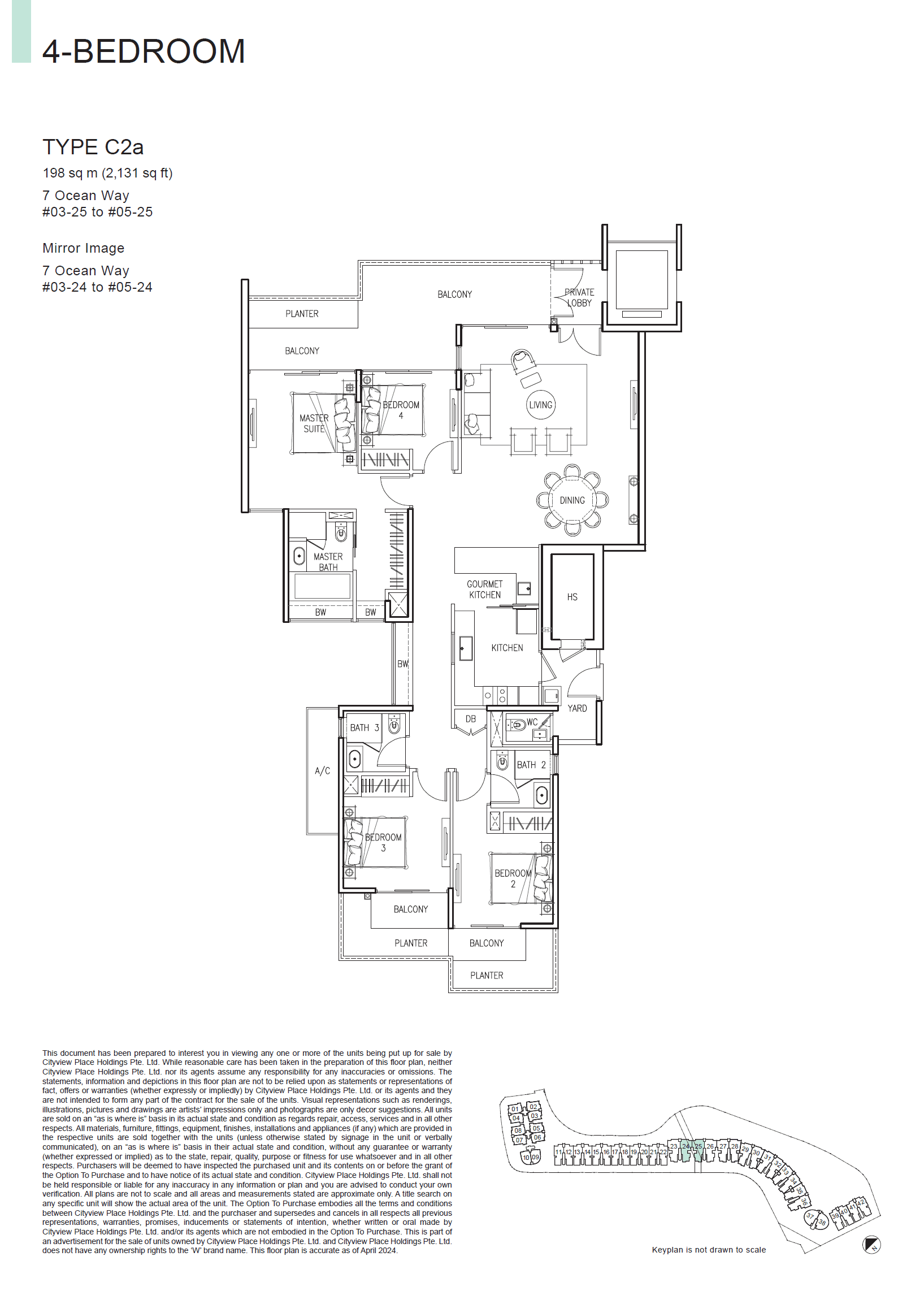 The Residences At W Singapore Sentosa Cove 4 Bedroom C2a
