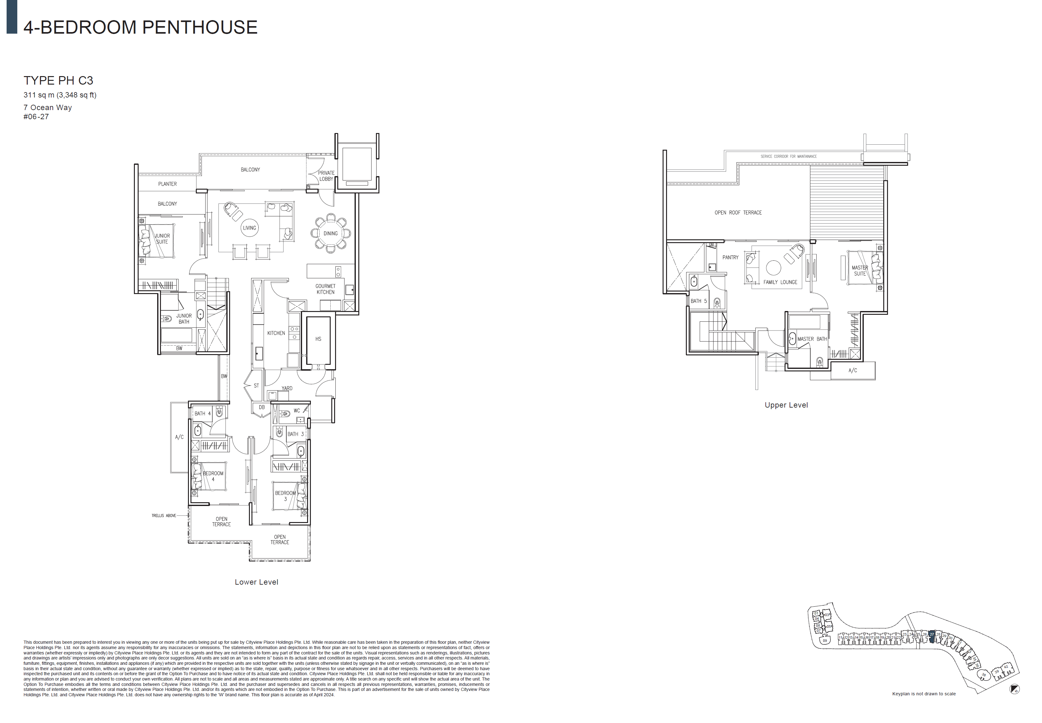 The Residences At W Singapore Sentosa Cove Penthouse PH C3